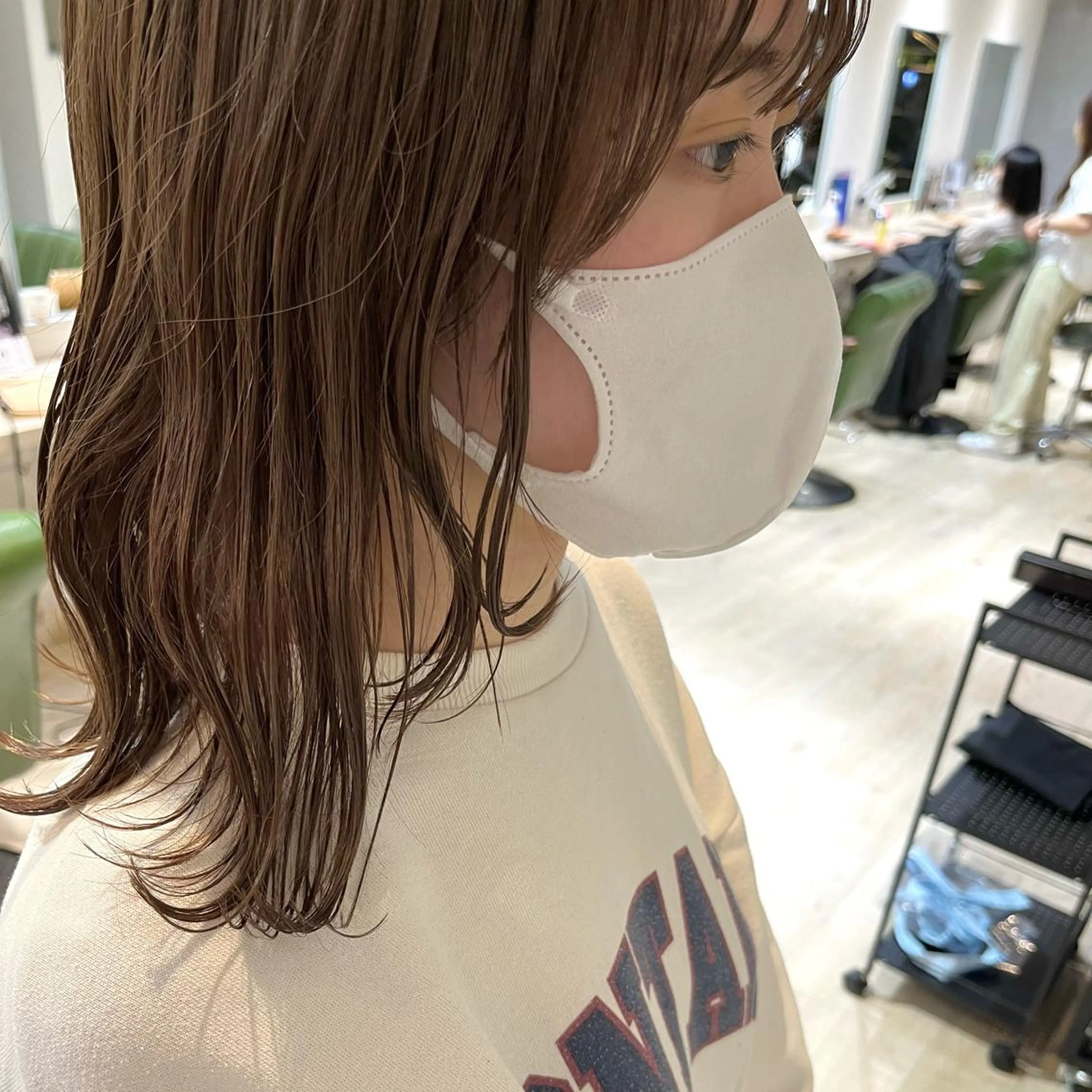 ミディアム カラー ベージュカラー MAI ROCCO3rdのヘアスタイル