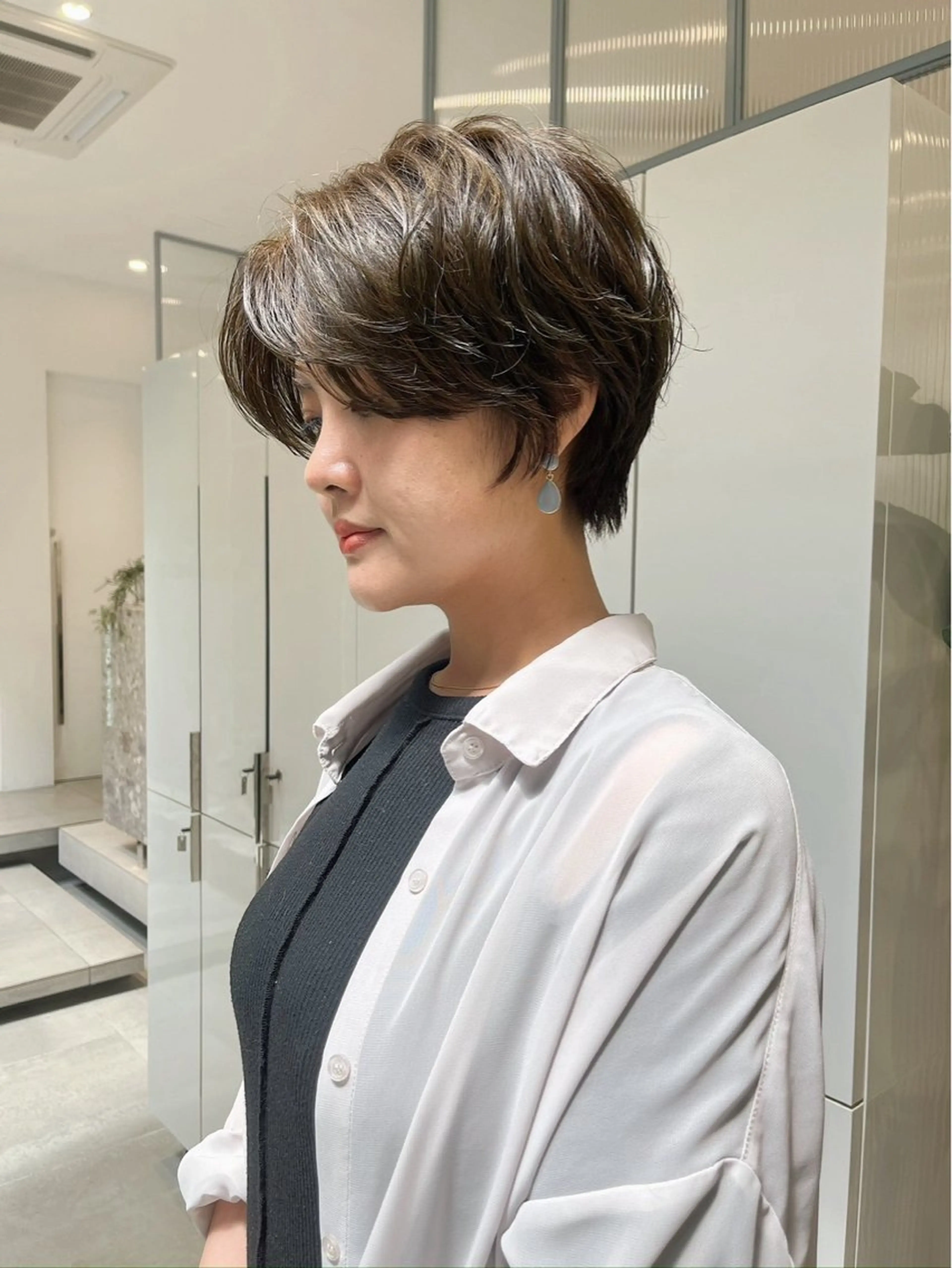 ショート パーマ カット パーマ ひかり/ショート /似合わせカットのヘアスタイル