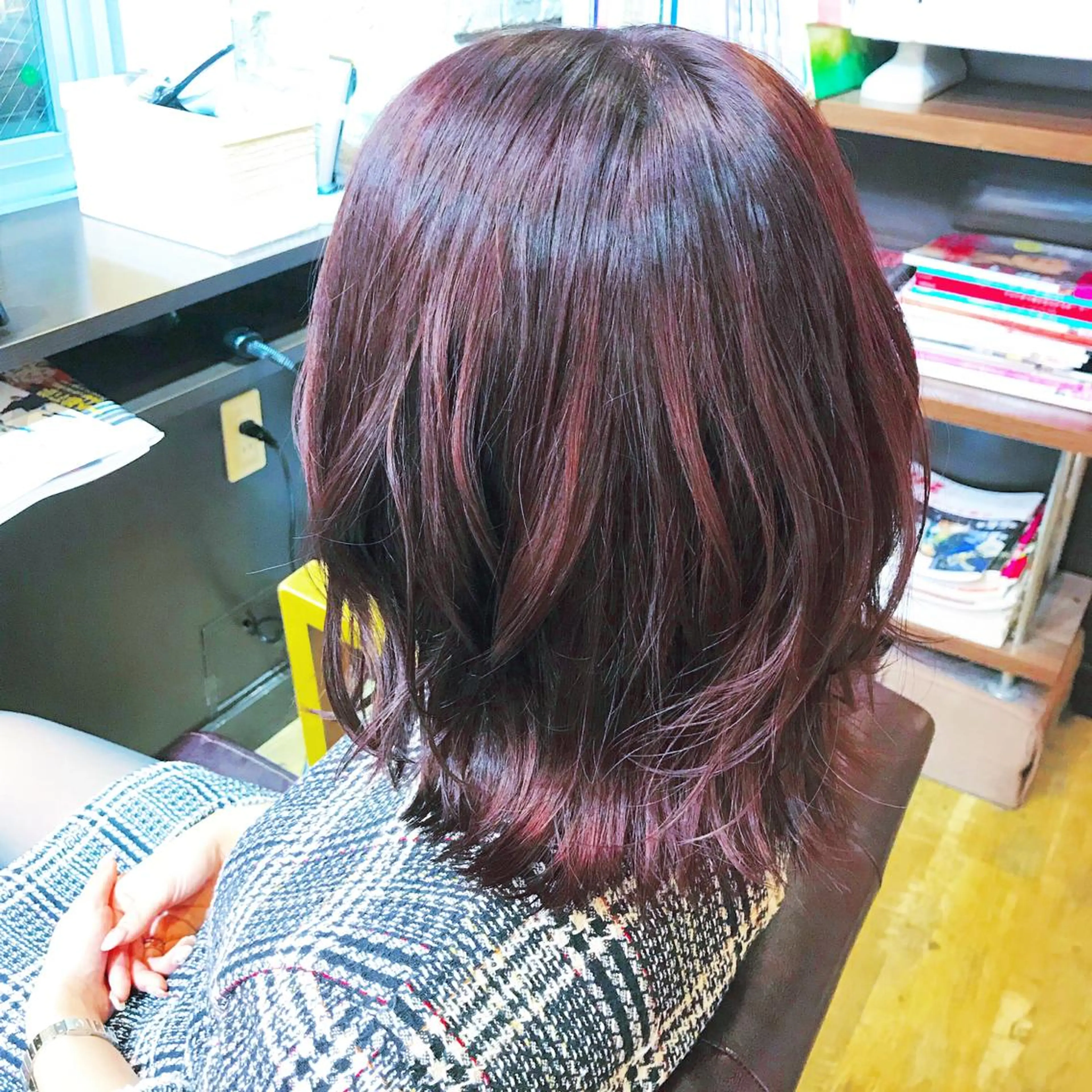 ミディアム カラー ピンクカラー バイオレットカラー cocoru所属・＊横浜駅＊ 金子 誠也のヘアスタイル