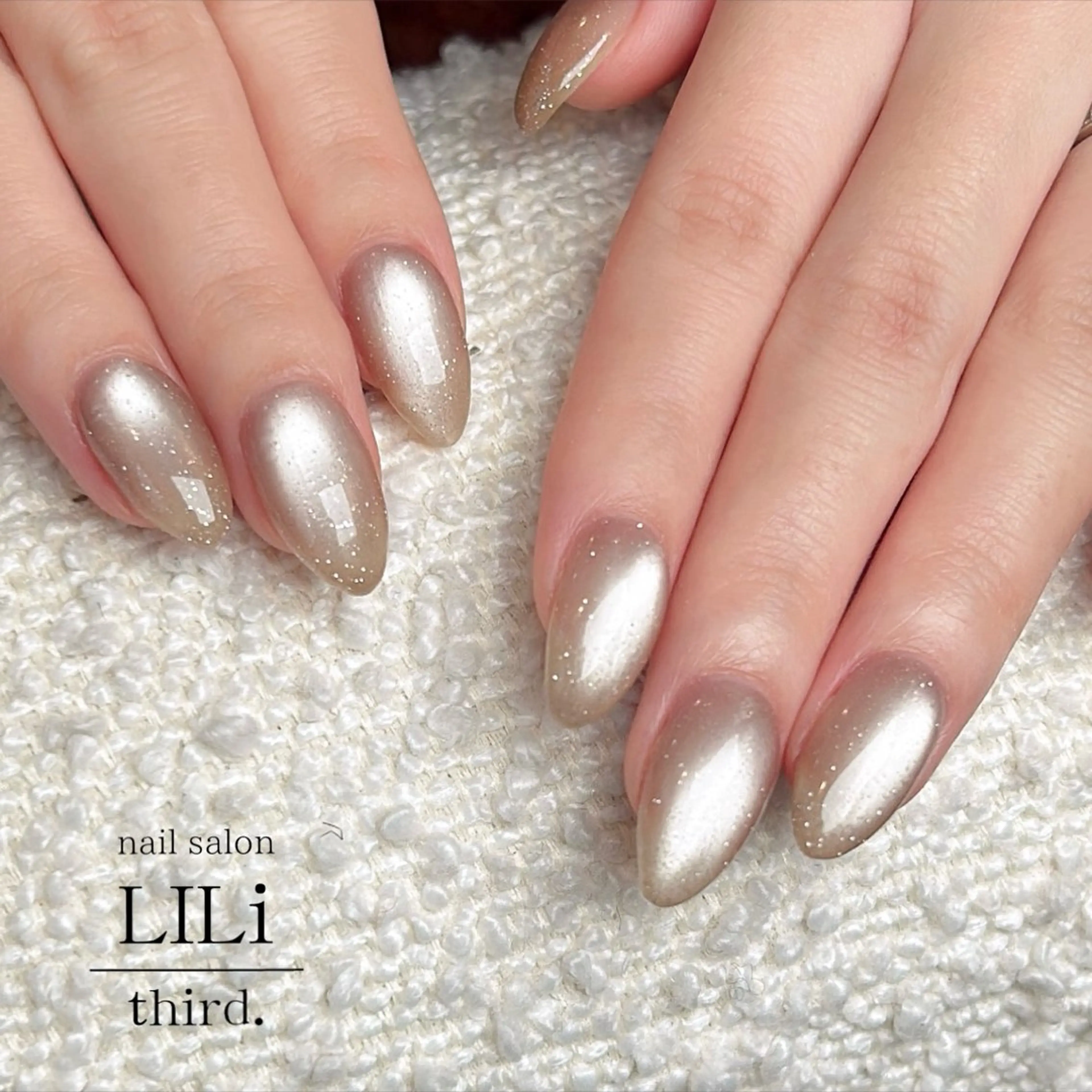 ネイル フラッシュネイル フラッシュマグ マグネットネイル ハンドネイル nail salon LILi third.所属・Saya ᵕ̈*のネイルデザイン
