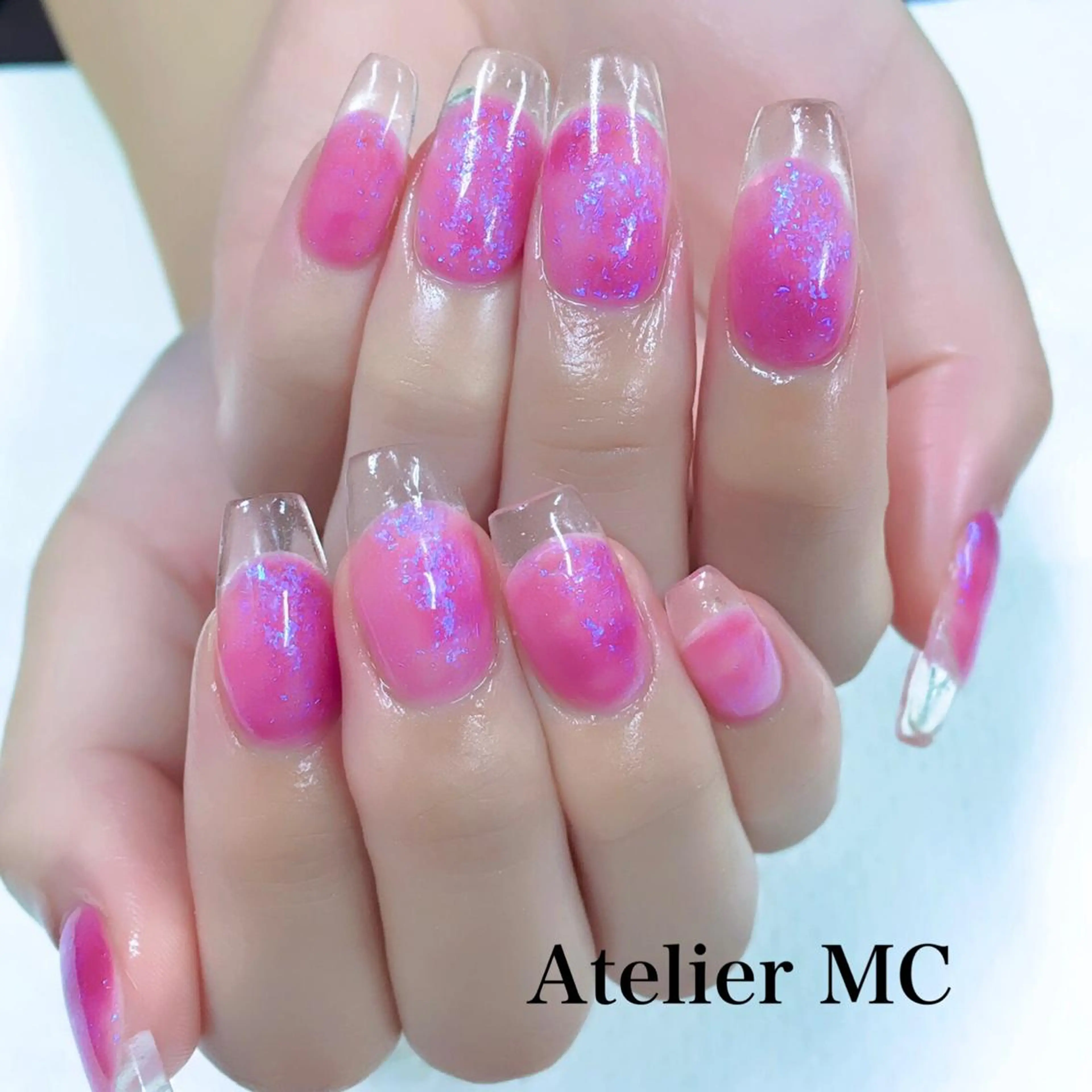 ネイル クリアネイル フレンチネイル ハンドネイル アトリエ エムシー 【新富町・東銀座】のネイルデザイン