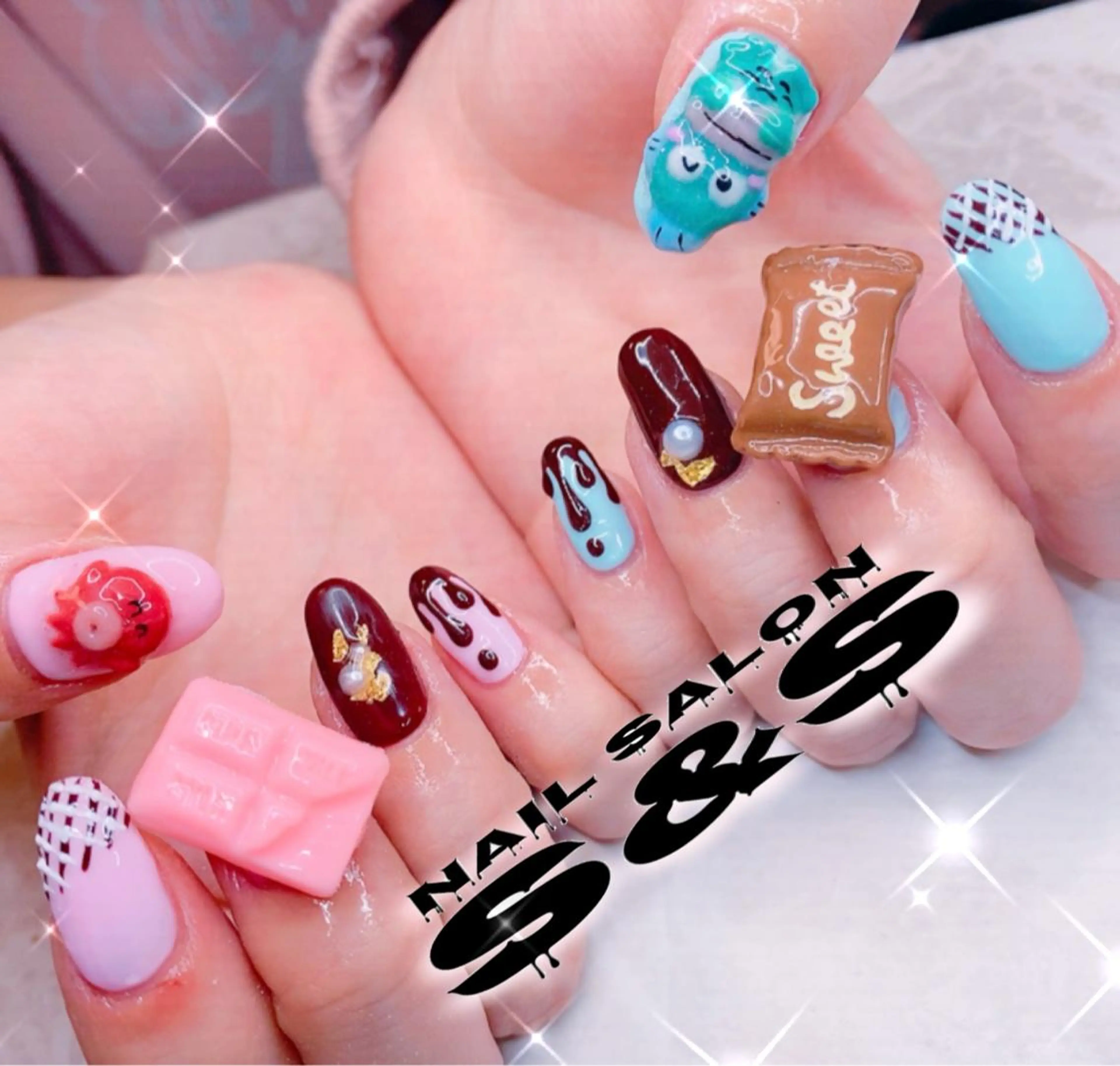 ネイル 長さ出し メンズネイル 持ち込み スカルプネイル S&S 村田小百合のネイルデザイン