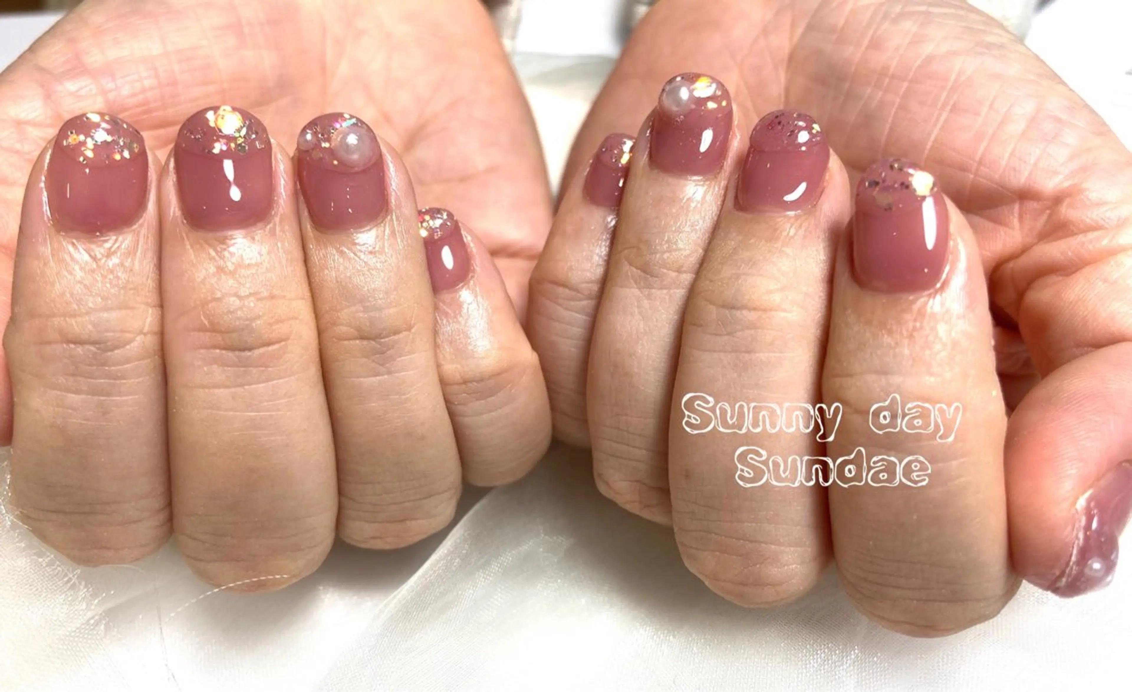 ネイル ジェルネイル パラジェル シンプルネイル ハンドネイル mako 🌷のネイルデザイン