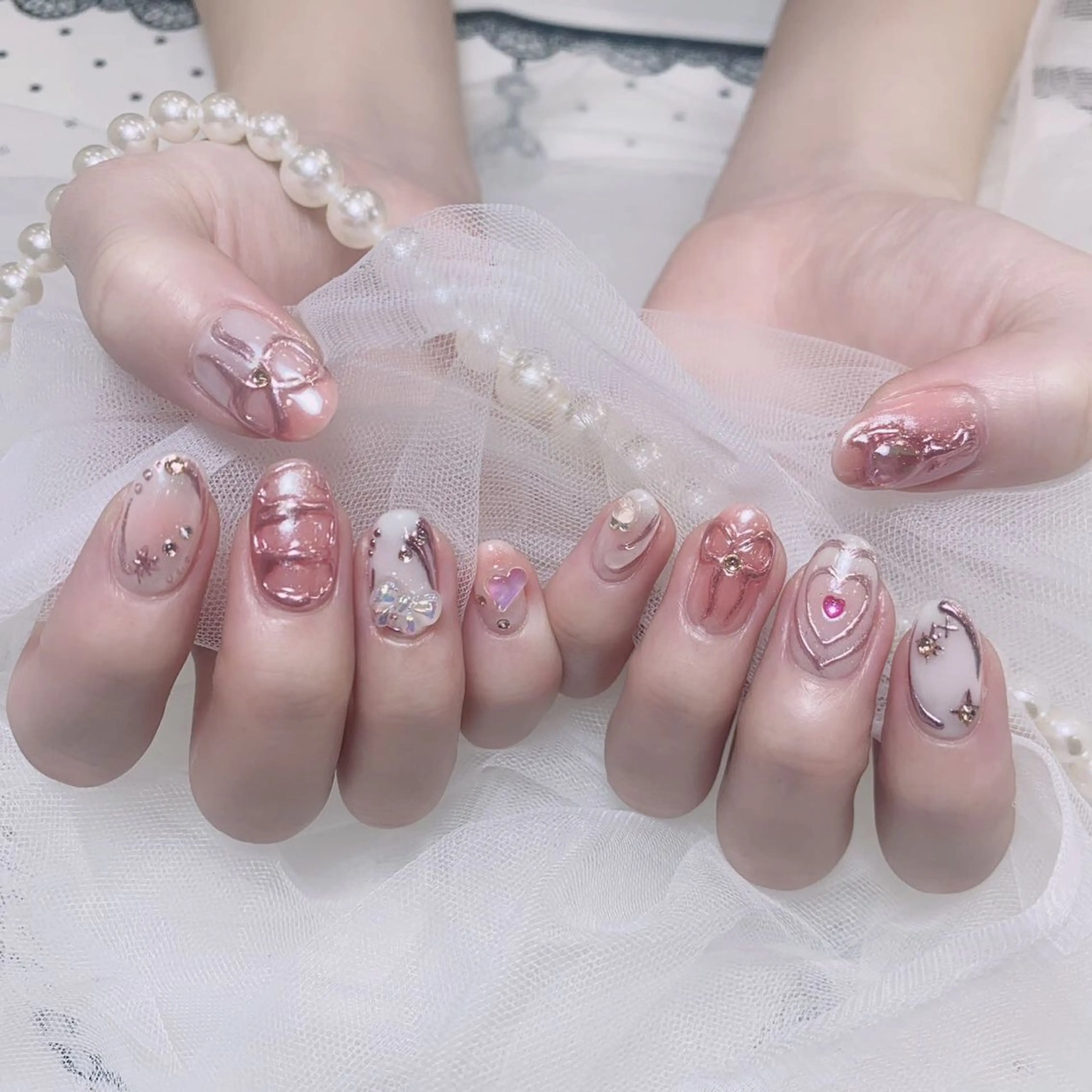 ネイル ハンドネイル ハンドケア Riona 🌸上野のネイルデザイン