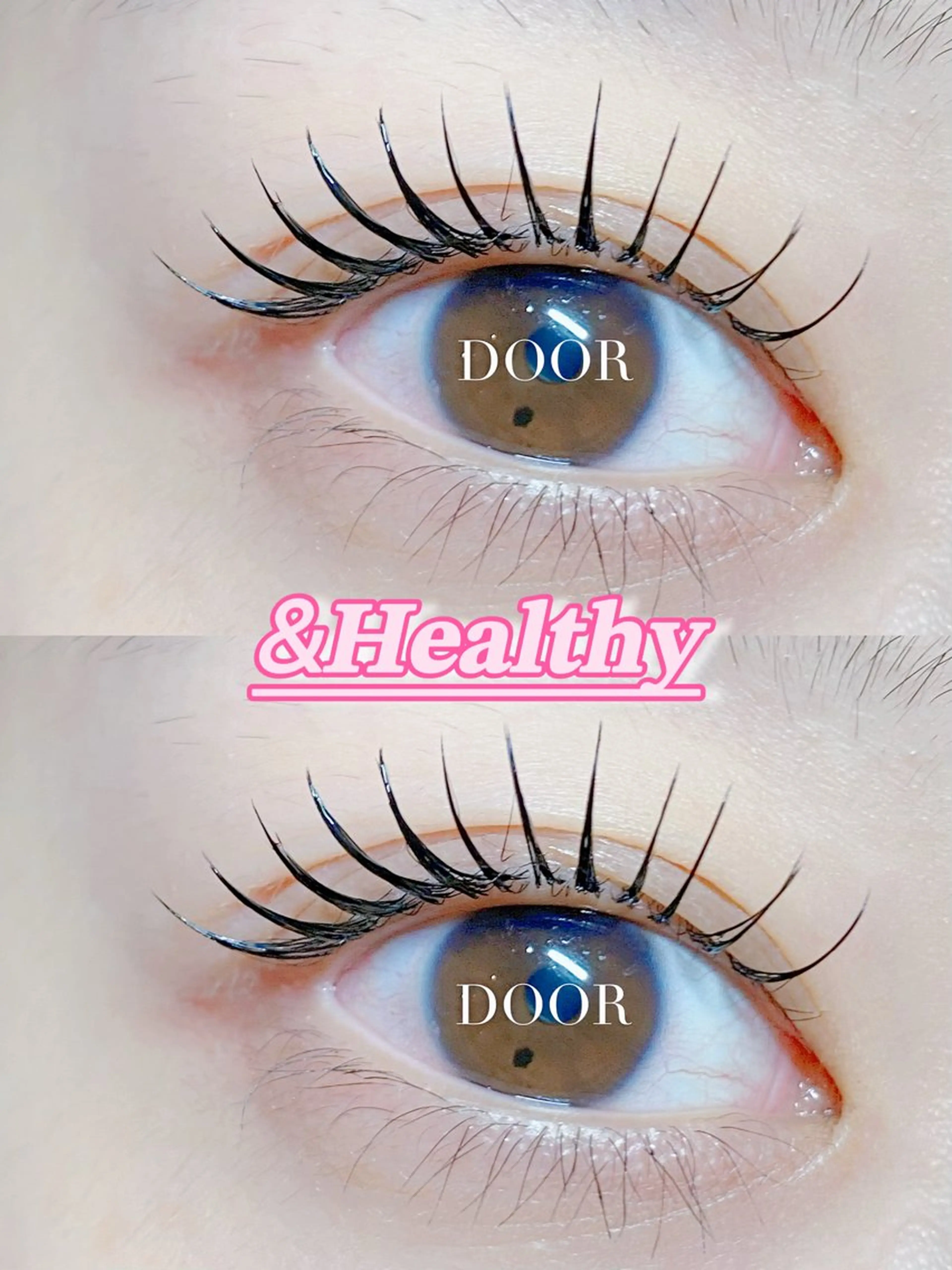 マツエク・マツパ フラットラッシュ 目尻長め マツエク RINA 💜のマツエク・マツパデザイン