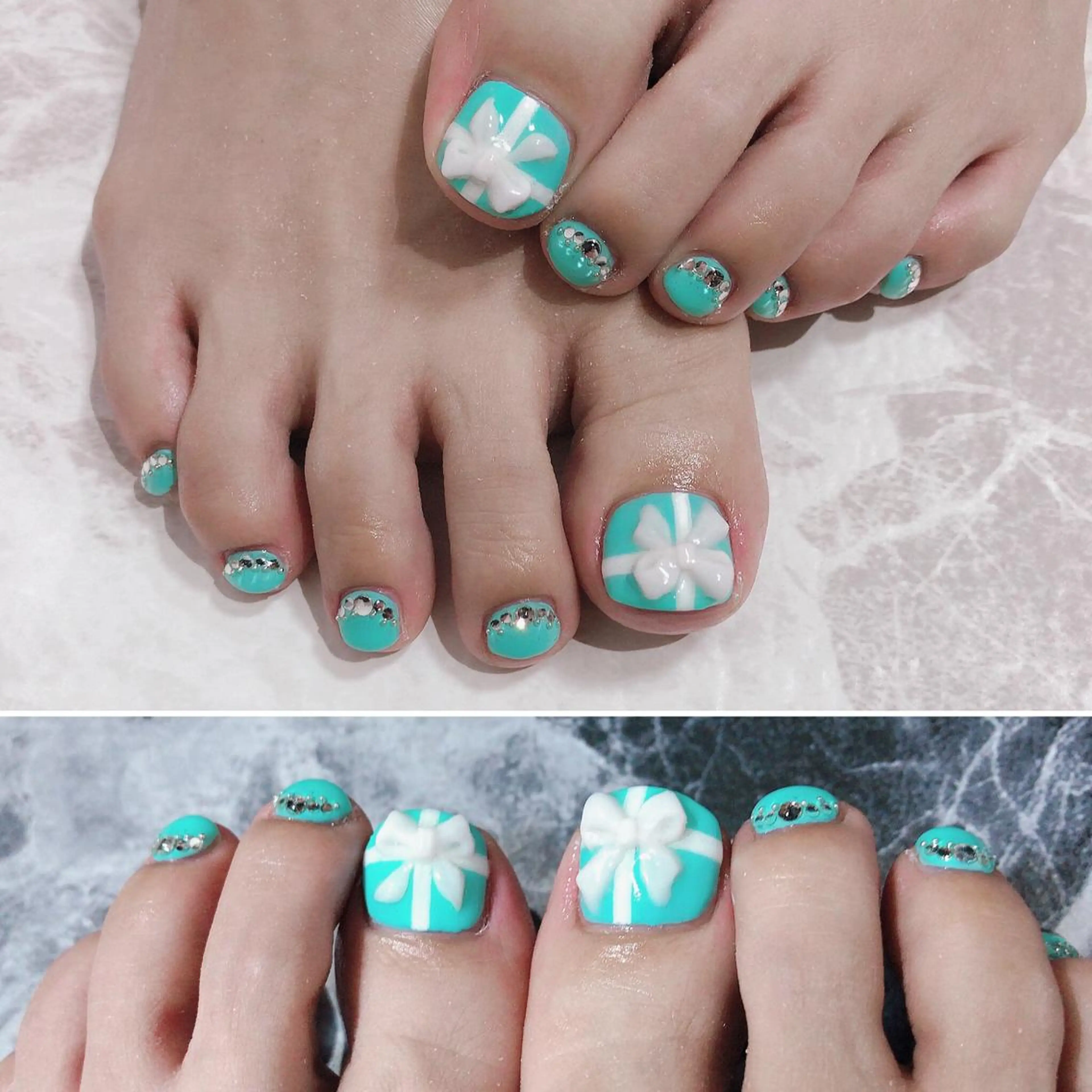 ネイル ブルー フットネイル ニュアンスネイル シンプルネイル 春ネイル ネイル フフラ所属・nail fufla ♡yamane♡のネイルデザイン