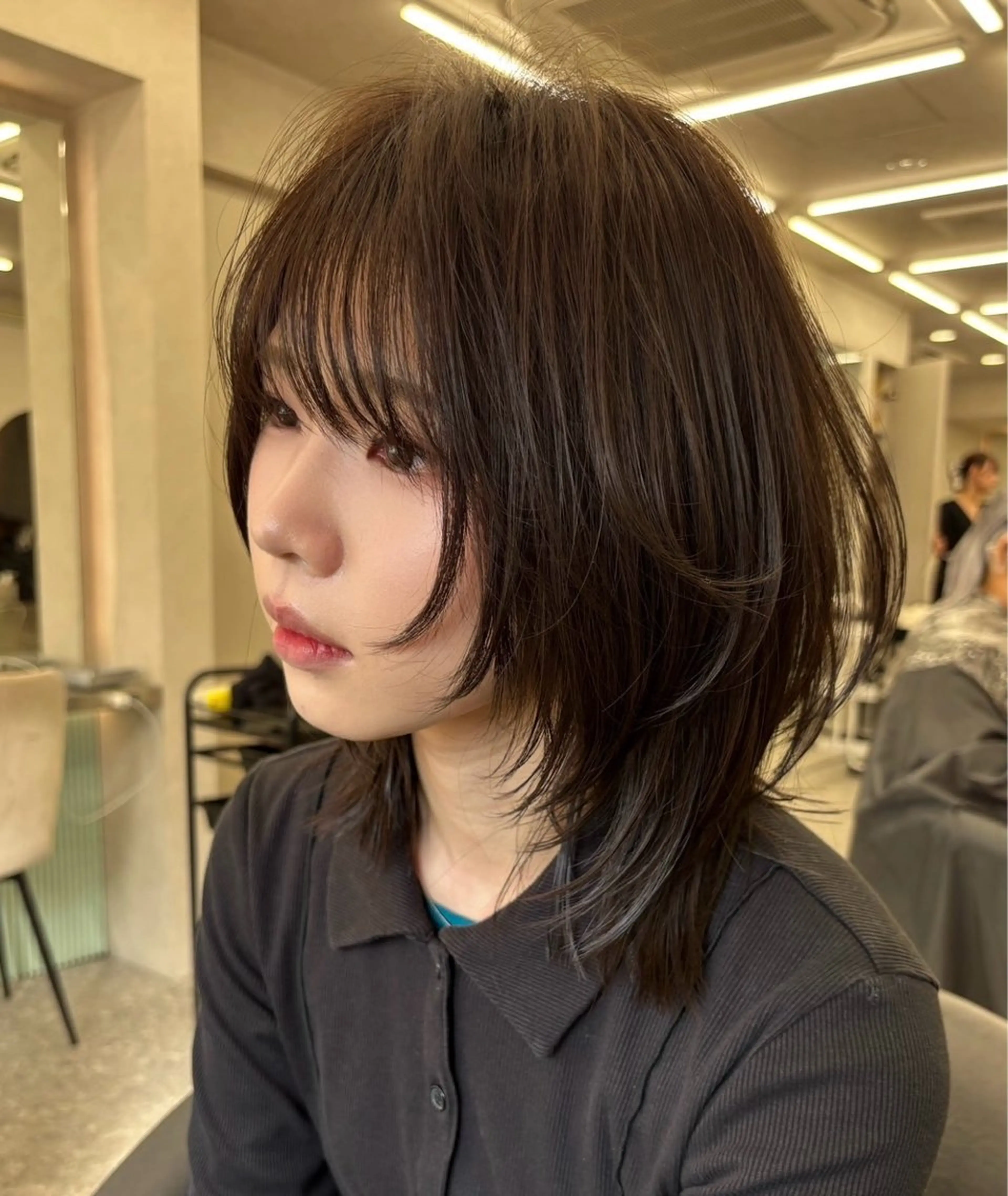 ミディアム ヘアアレンジ ウルフカット 似合わせカラー× ウルフカット/ホマレのヘアスタイル