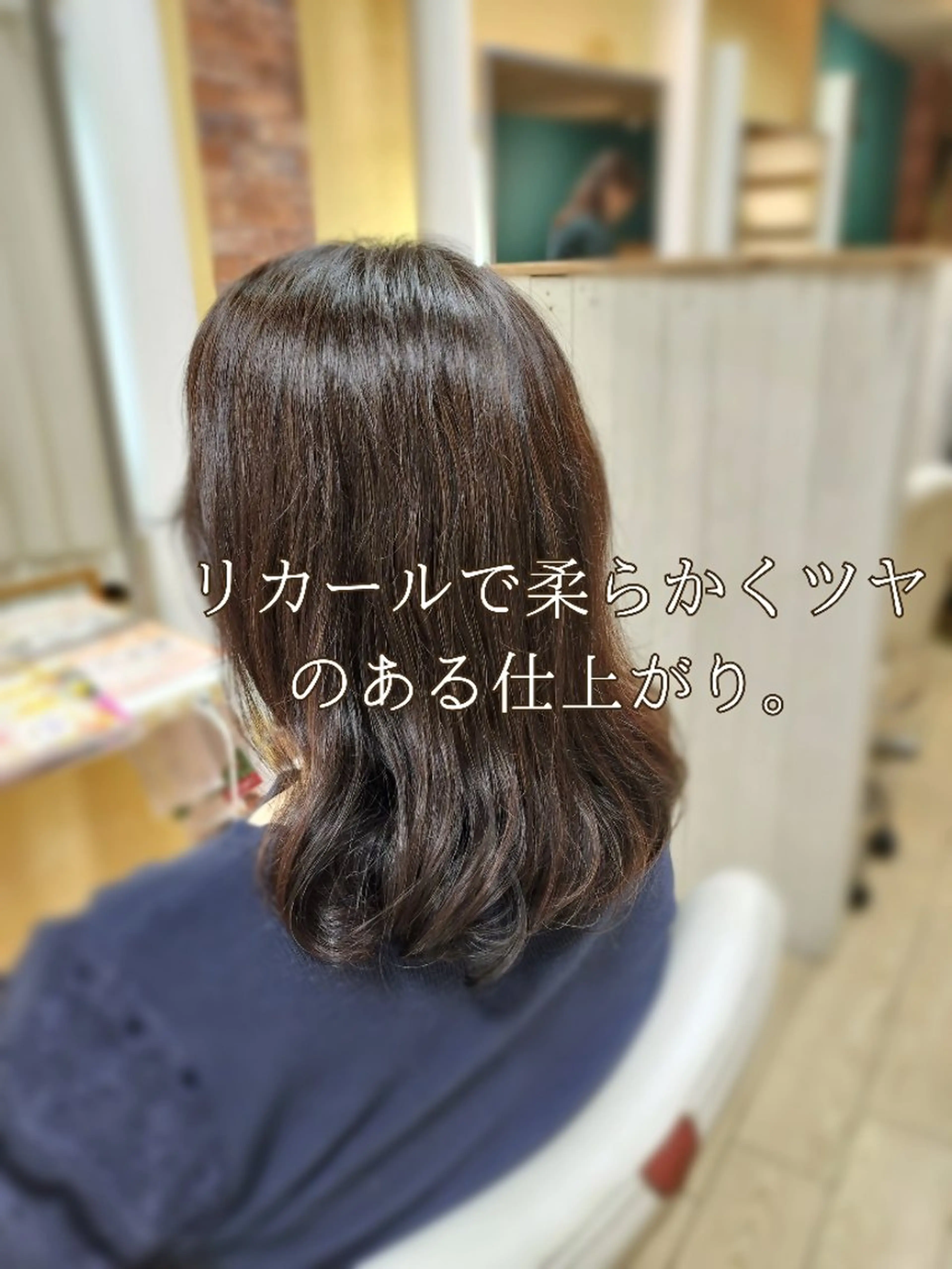 パーマ ミディアム カット ヘアカラー パーマ 野田 茉希のヘアスタイル