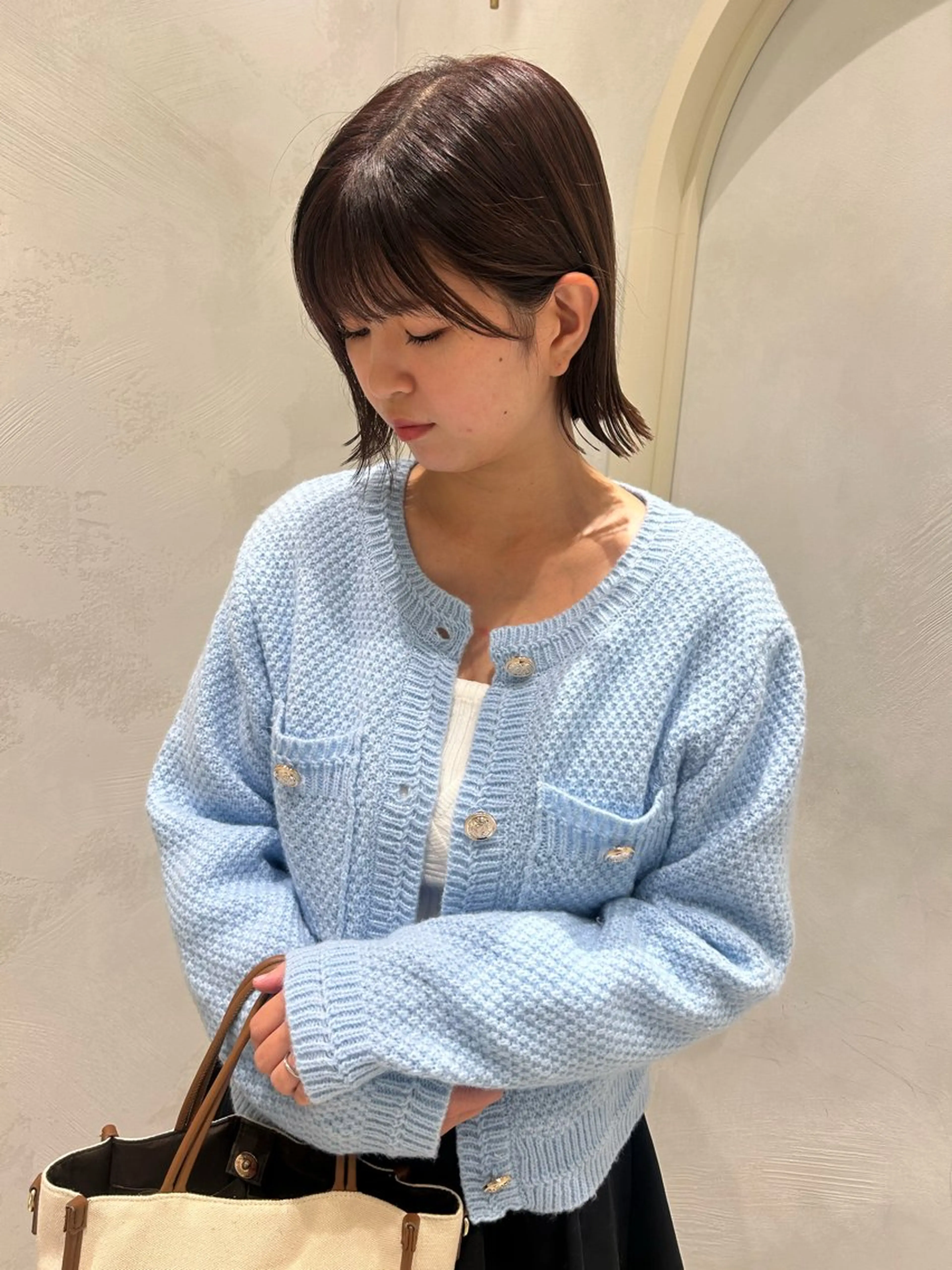 ミディアム カラー ラベンダーカラー 寺田 雅のヘアスタイル