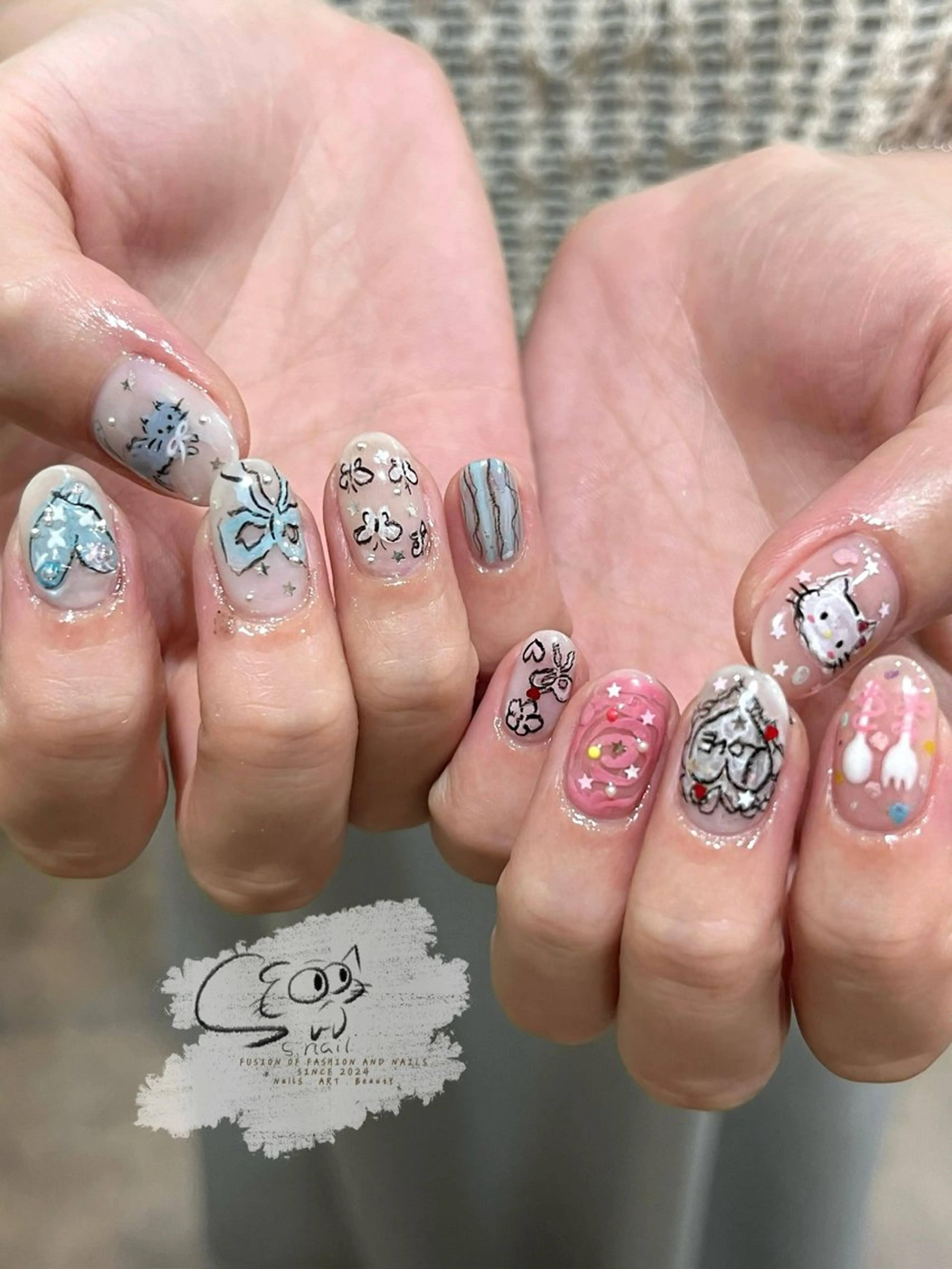 ネイル チークネイル フレンチネイル グラデーション マグネットネイル ワンカラーネイル ハンドネイル S.nail所属・S.nail _のネイルデザイン