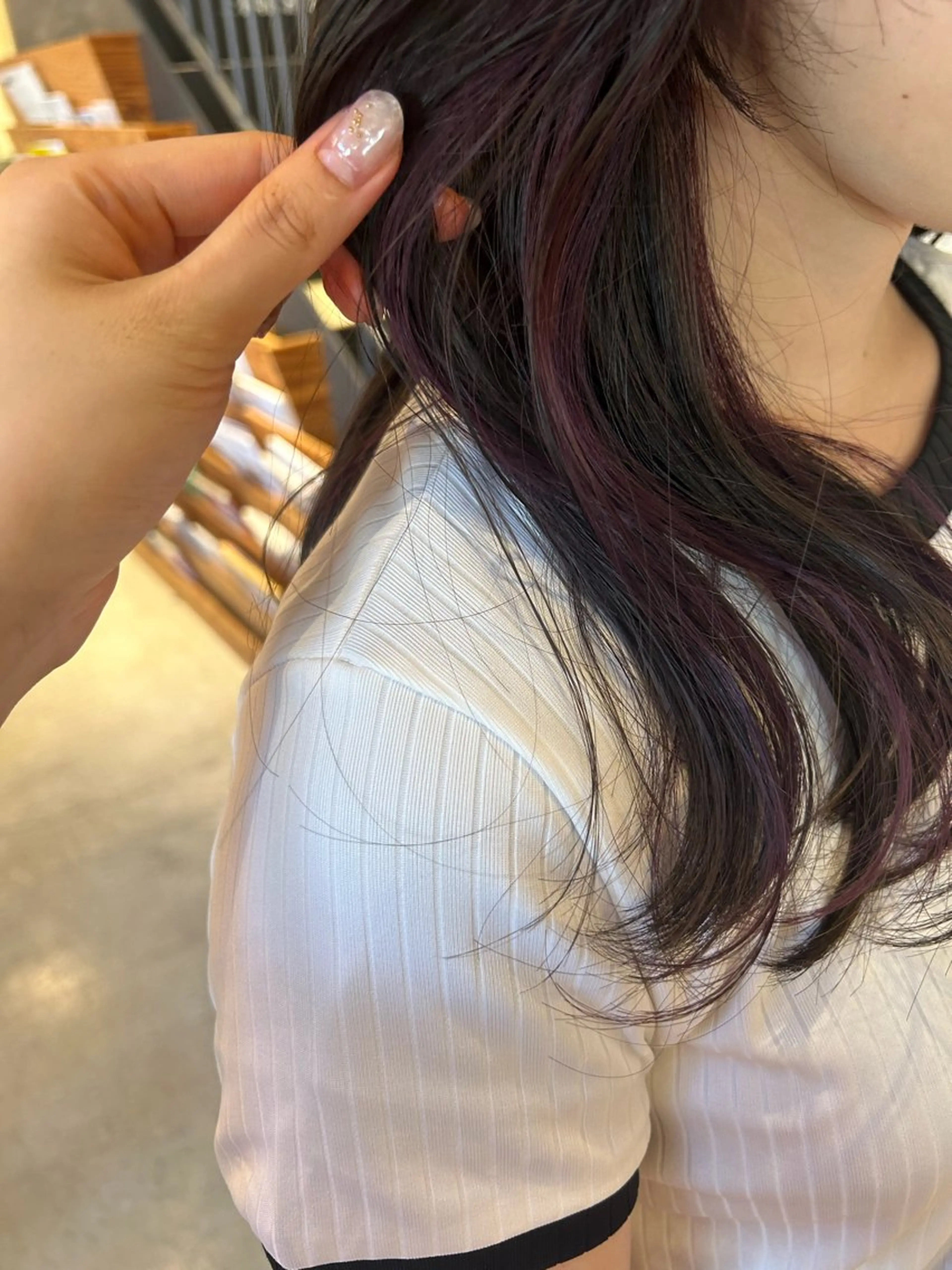 インナーカラー(長さ料金あり)の写真