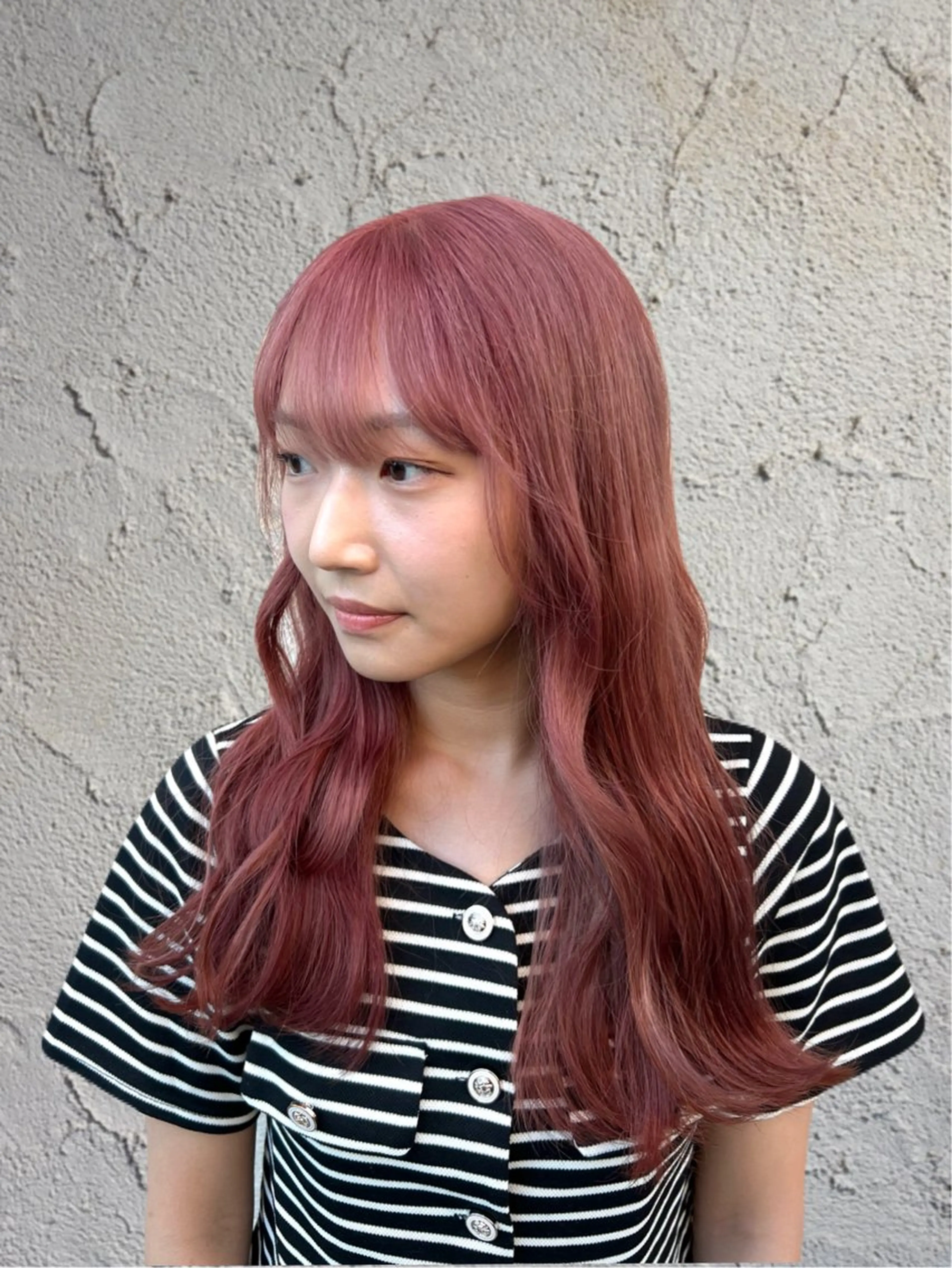 セミロング カラー ブリーチ ヘアカラー 似合わせ/ブリーチ カラー.岡田友仁のヘアスタイル