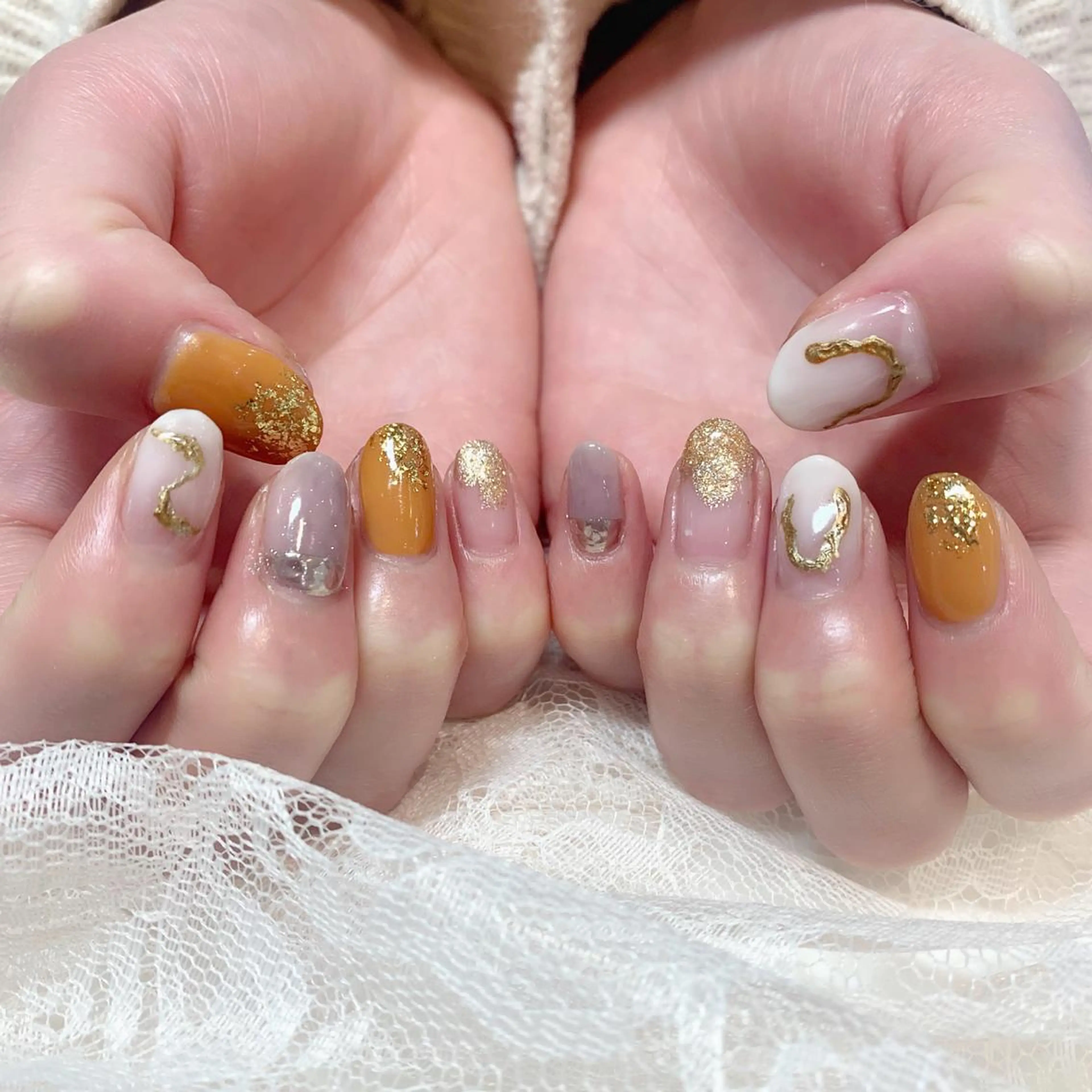 ネイル 極艶透明感カラー🐰 髪質改善/出雲つぐみのヘアスタイル