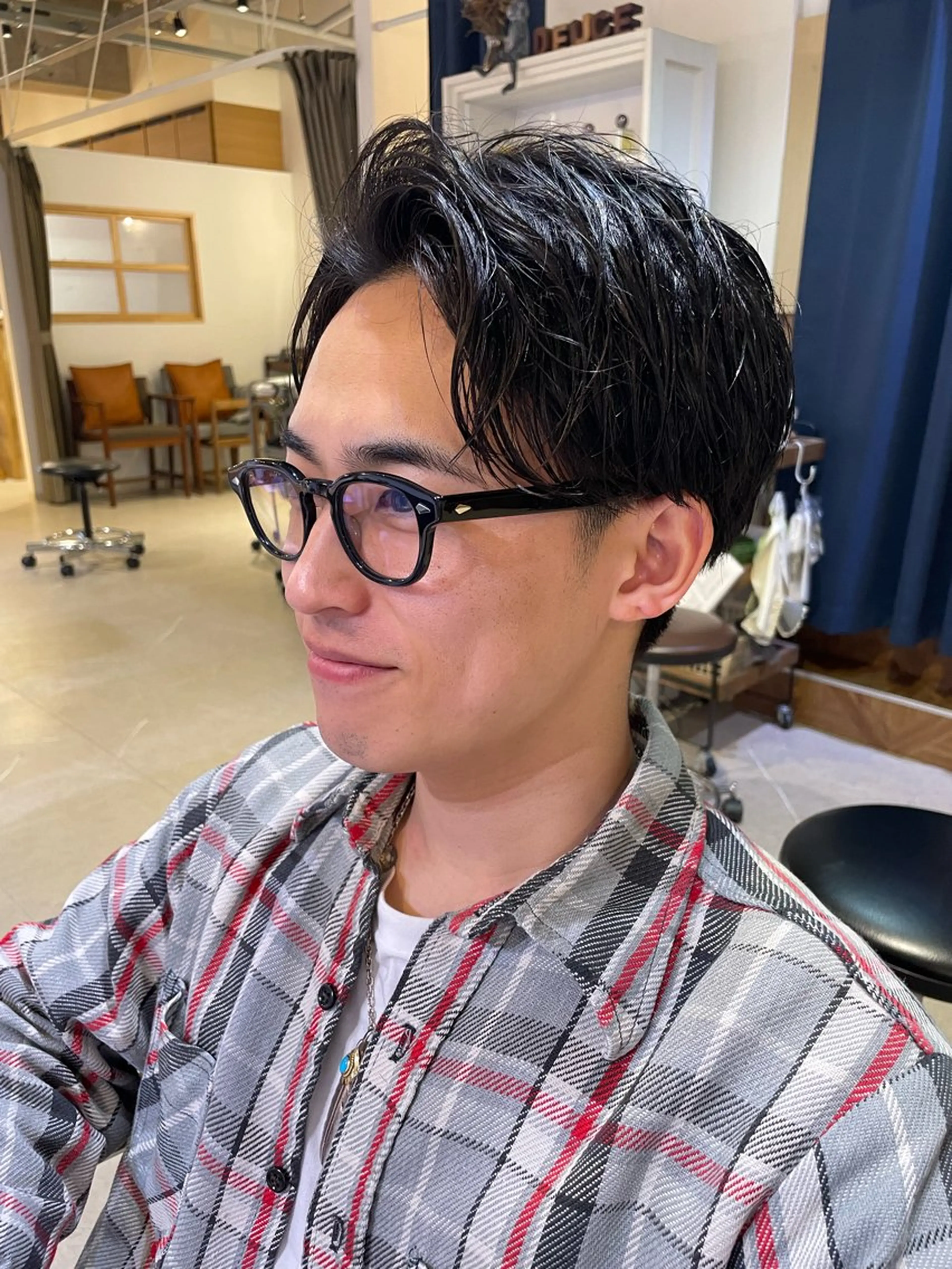 ショート ショートヘア カット ウルフ/レイヤー/ ベージュ/山宮 大樹のヘアスタイル
