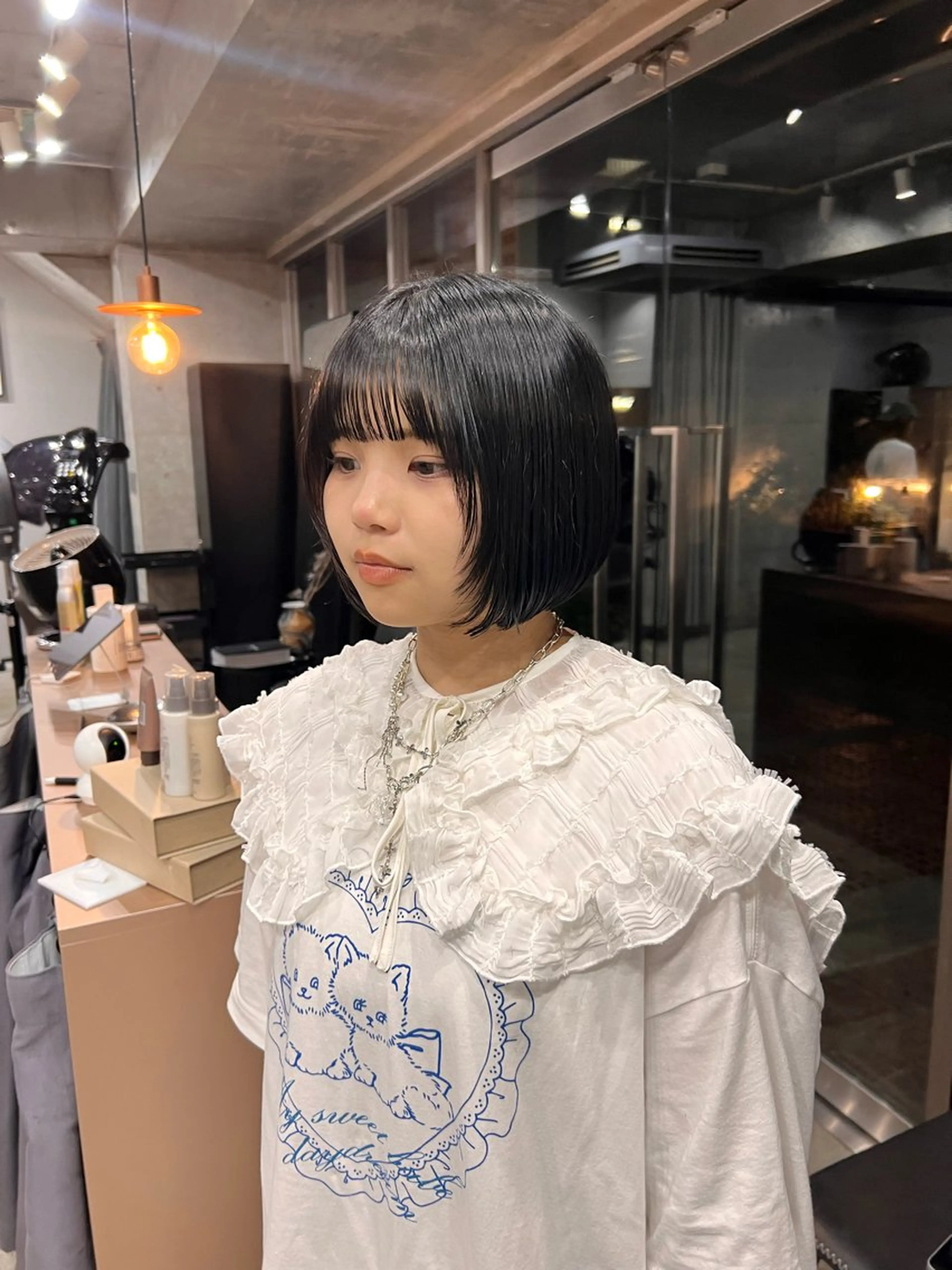 レイヤーカット/ パーマ‪/表参道のヘアスタイル