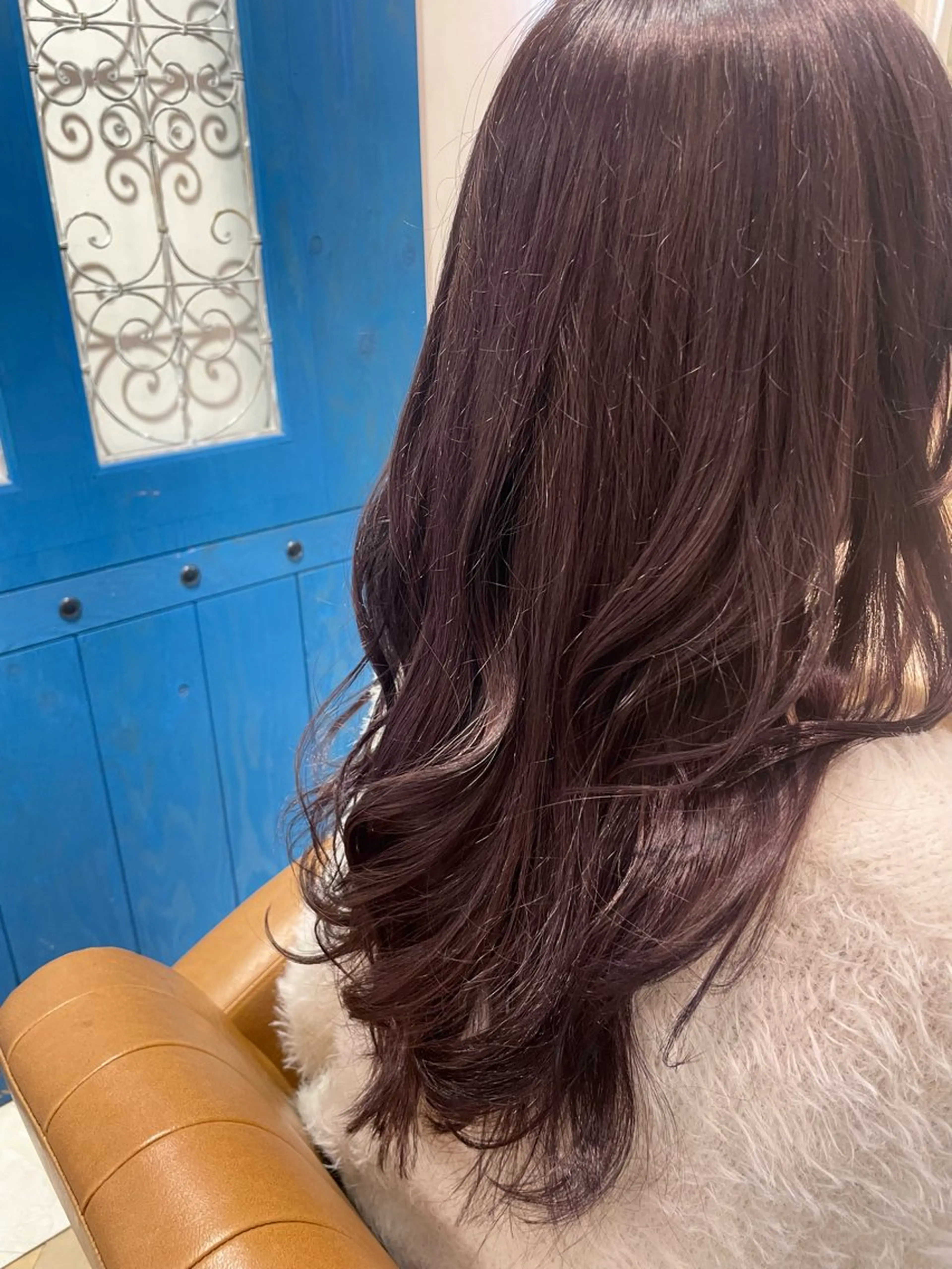 セミロング 顔周り\エクステ\ 透明感カラー\まりんのヘアスタイル