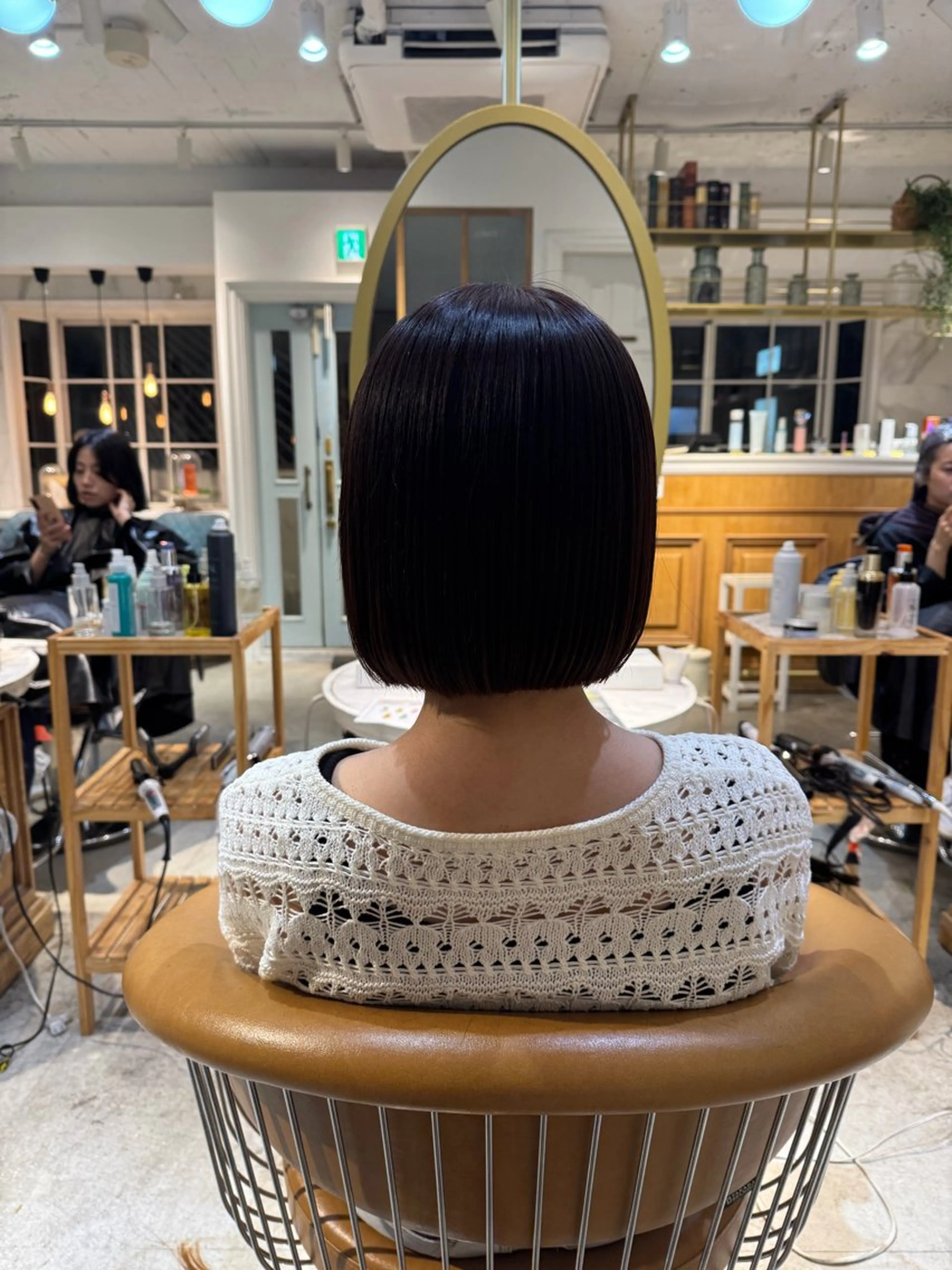 ミディアム ボブ 髪質改善 縮毛矯正 カット ヘアカラー トリートメント ヘアセット 髪質改善/ボブ /韓国/erikoのヘアスタイル