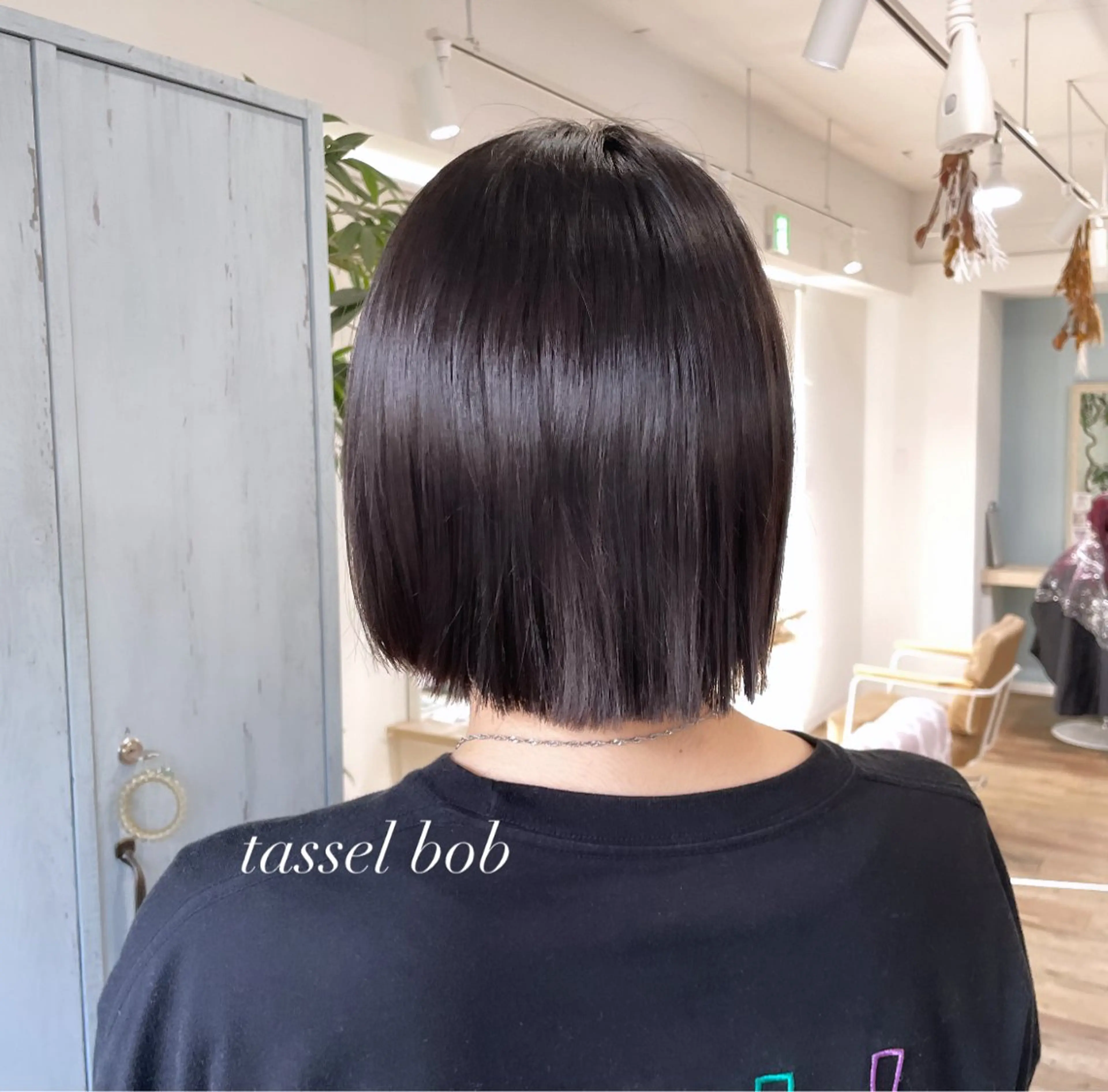 ミディアム ボブ 小顔カット カット トリートメント ピンク・ラベンダー/ レイヤー/NANAのヘアスタイル