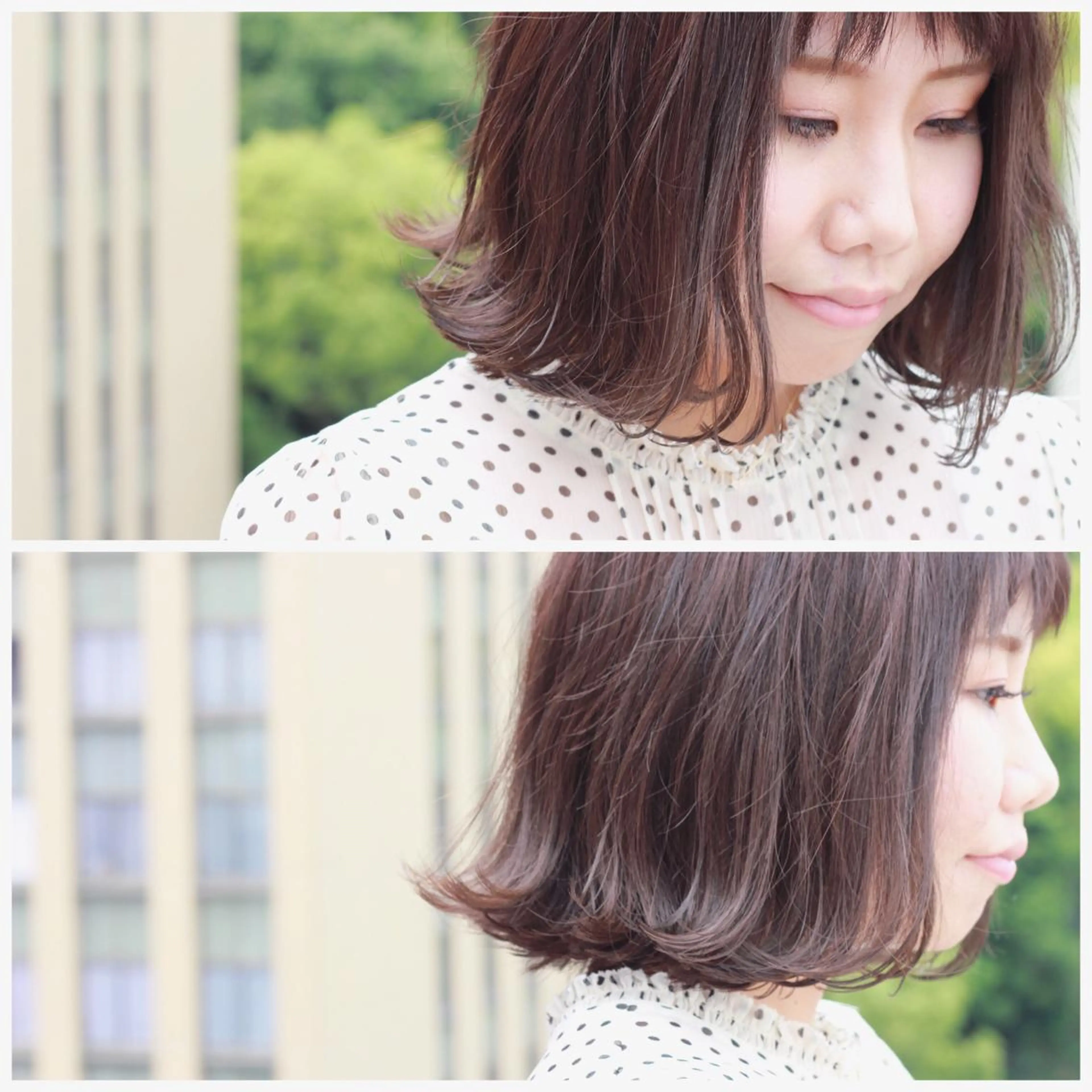 ショート カラー ボブ 外ハネヘア カット ヘアカラー トリートメント Viage （ビアージュ）のヘアスタイル