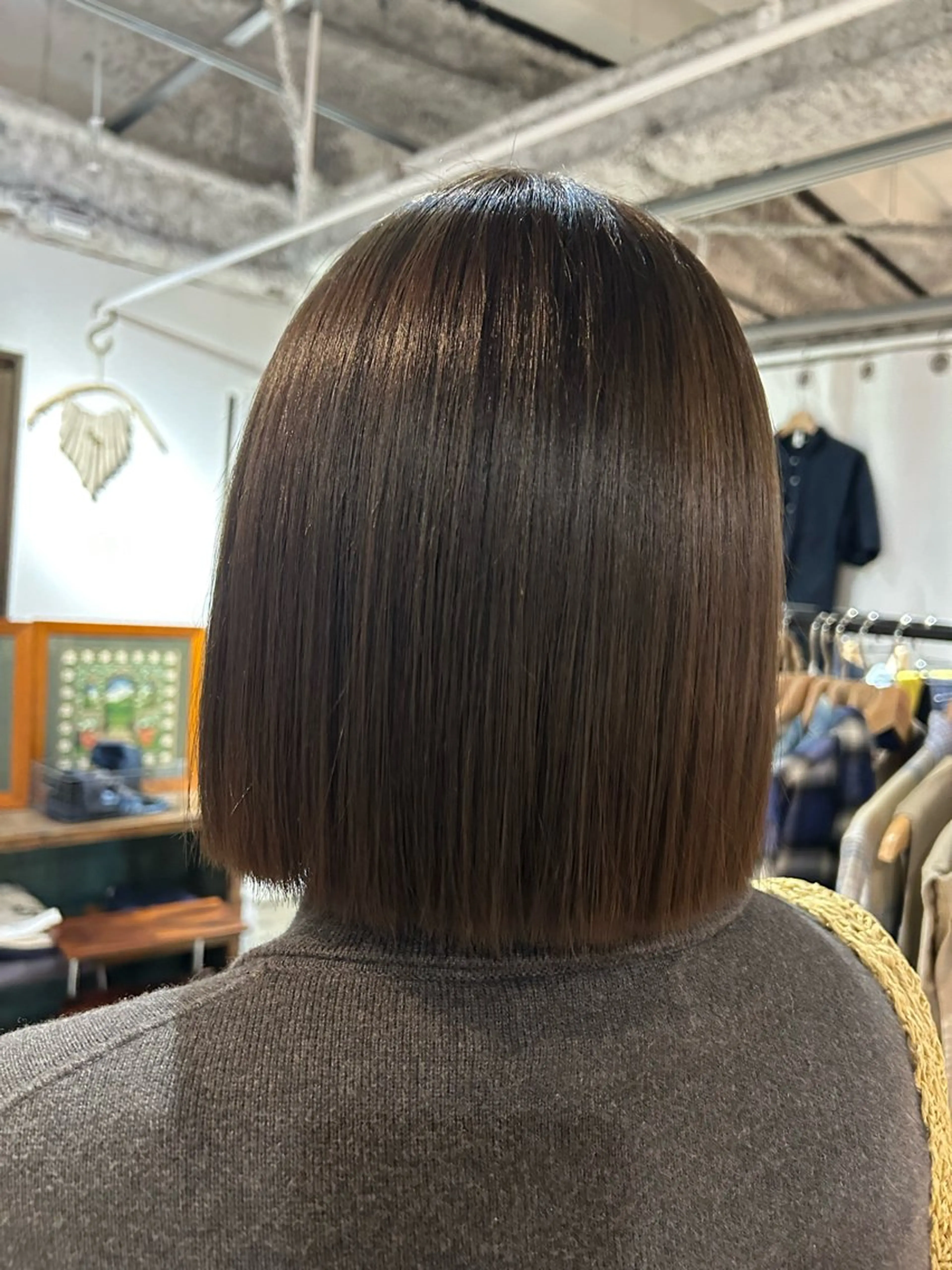 ミディアム カラー ヘアアレンジ 縮毛矯正 🎀suzuna 透明感colorのヘアスタイル