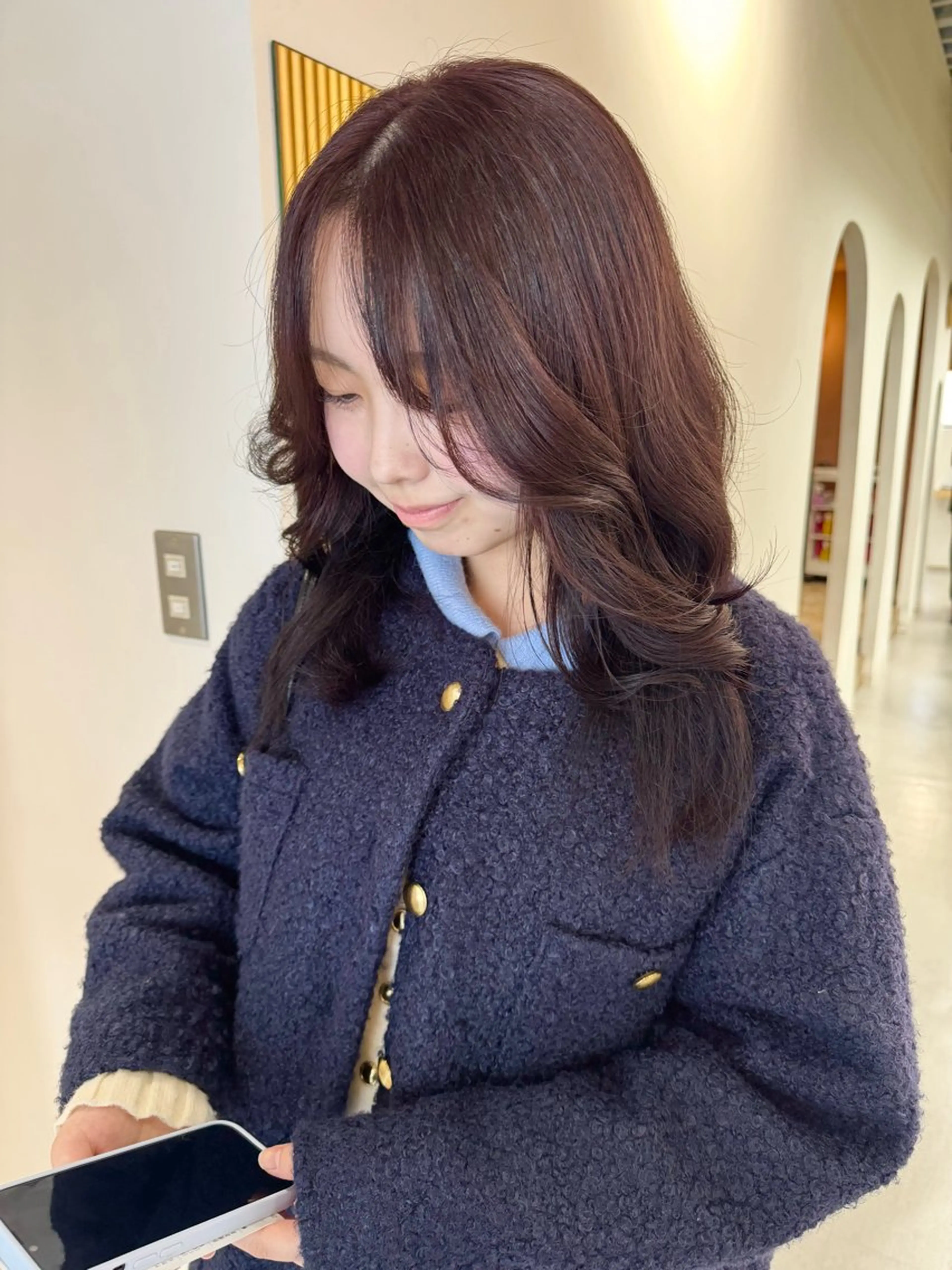 ロング カラー 垢抜け/レイヤー/ ハイトーン/アスナのヘアスタイル