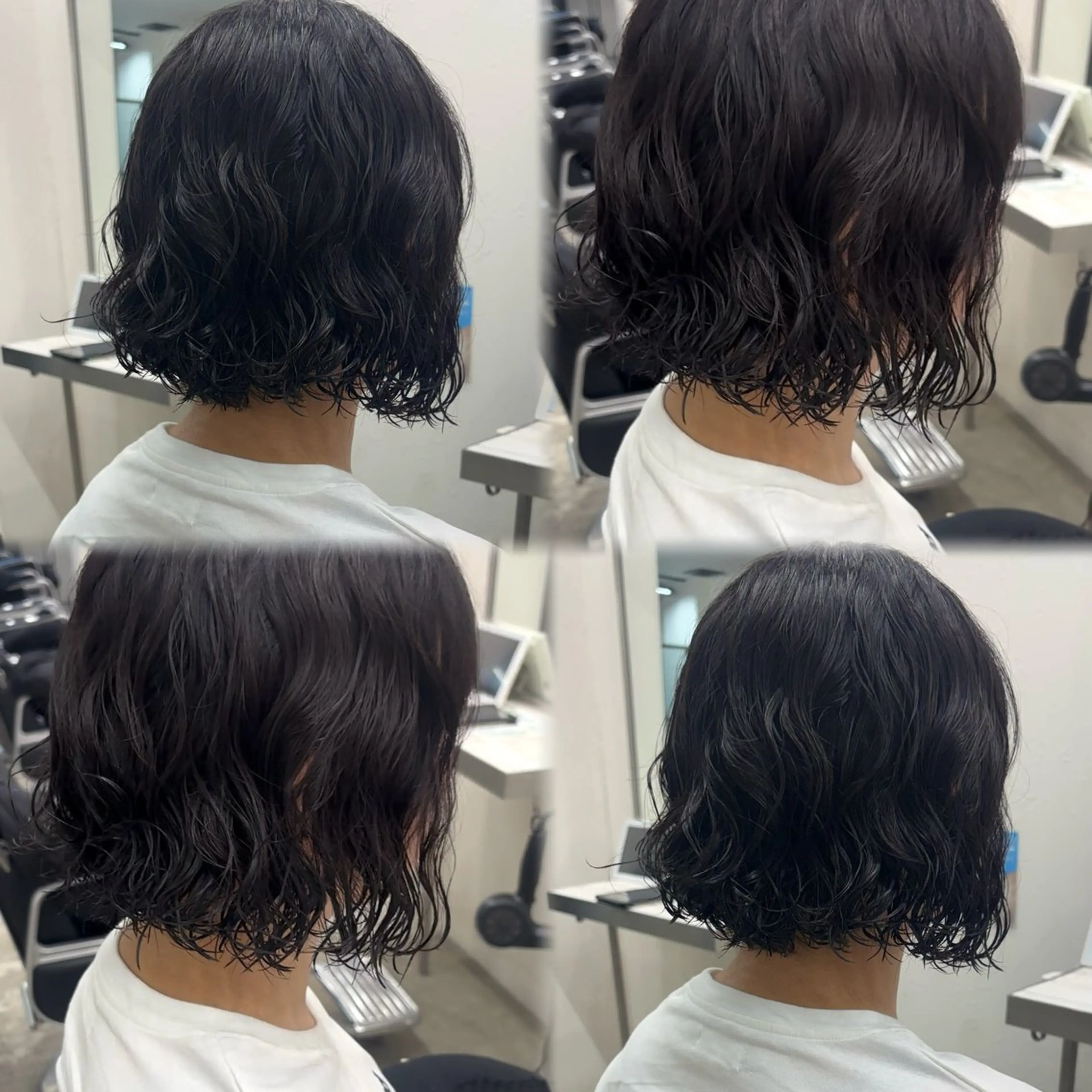 ショート パーマ 髪質改善ストレート /暖色カラー🎀🪞のヘアスタイル