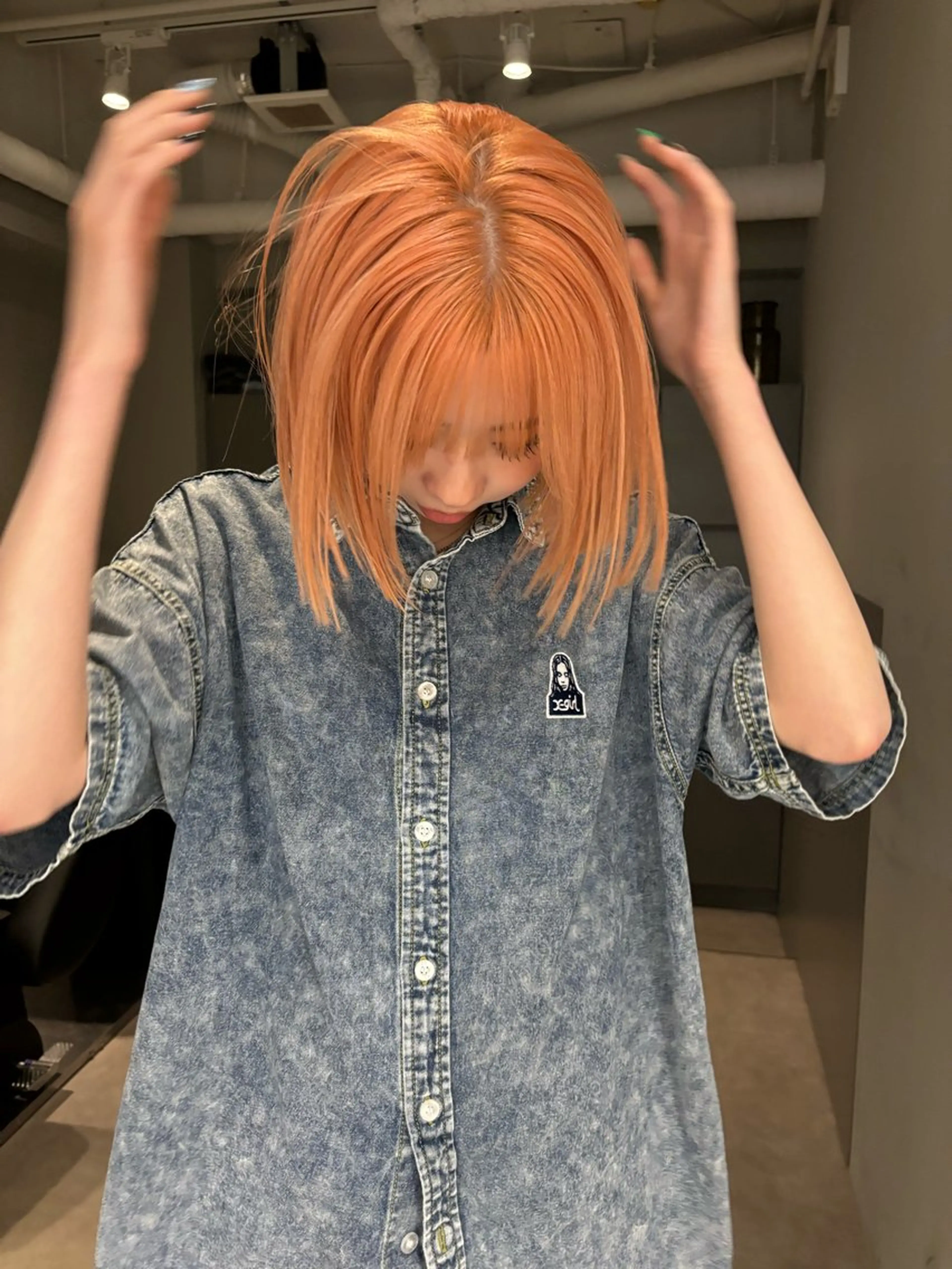 ショート ボブ カット ヘアカラー ハイトーン/ ボブ 中村麟のヘアスタイル