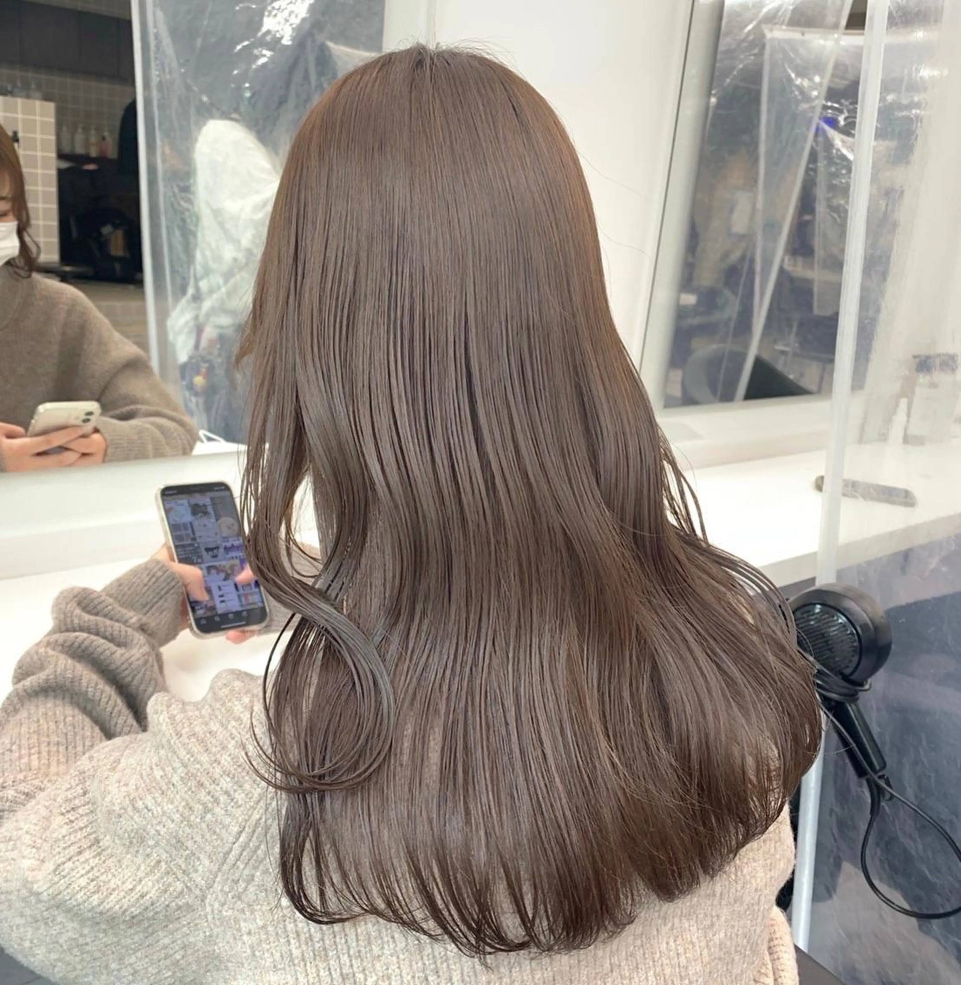 ロング カット ヘアカラー トリートメント ヘアセット 肌なじみベージュ 🦋azu🦋のヘアスタイル