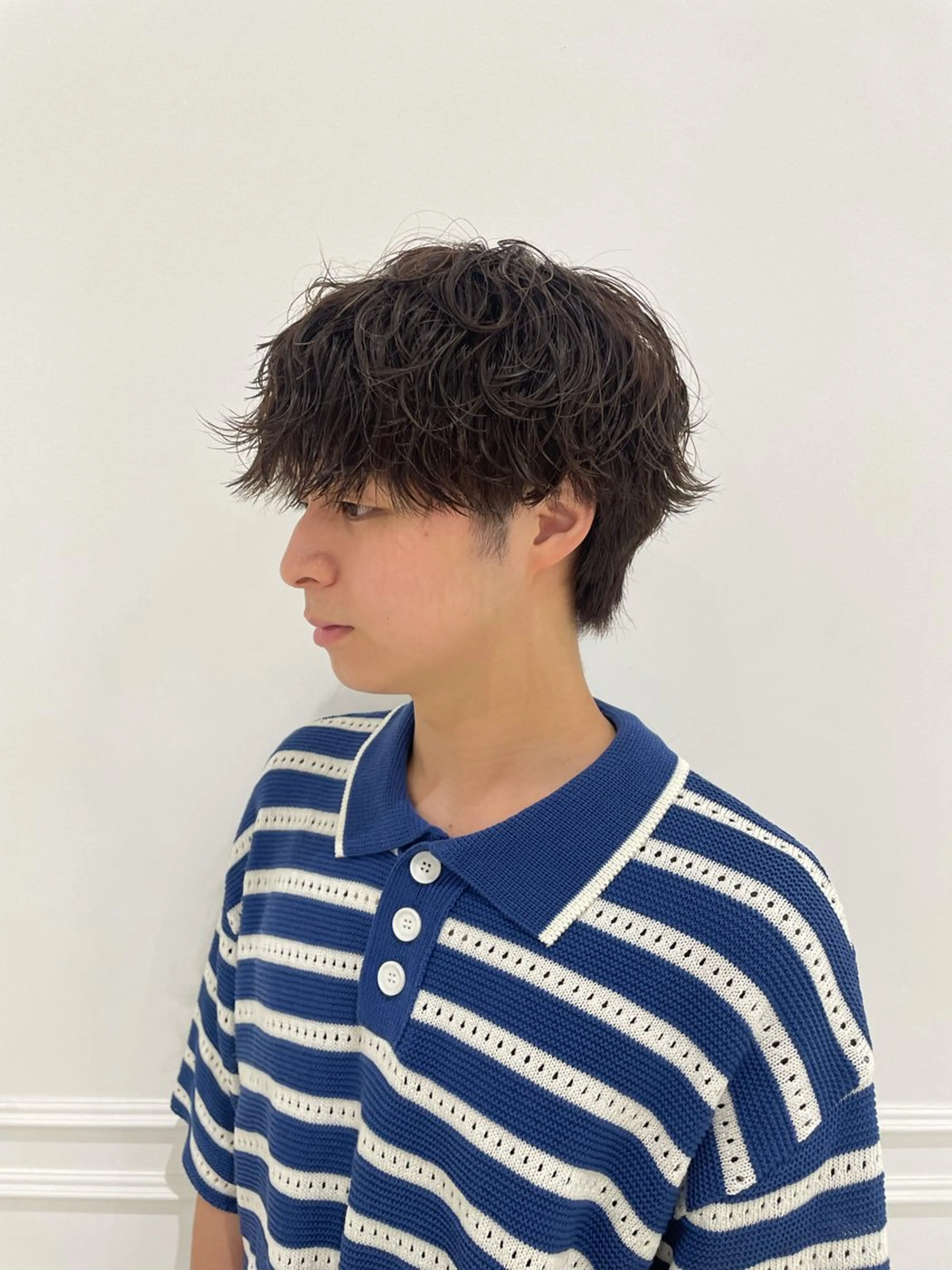 パーマ メンズ メンズパーマ スパイラルパーマ 北添 稜大のヘアスタイル