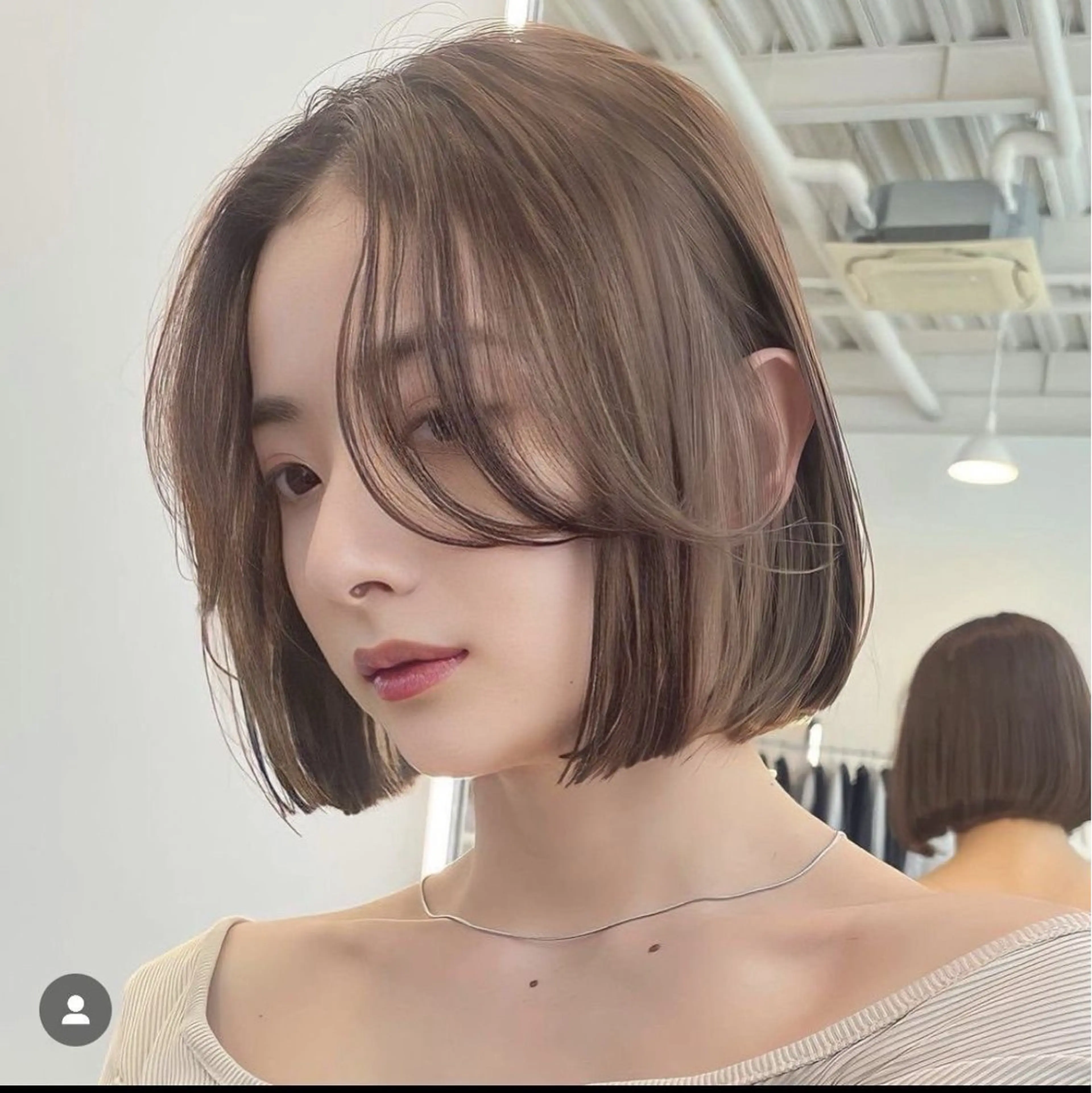 前髪なしボブカット➕シャンプー➕しっとりトリートメントの写真