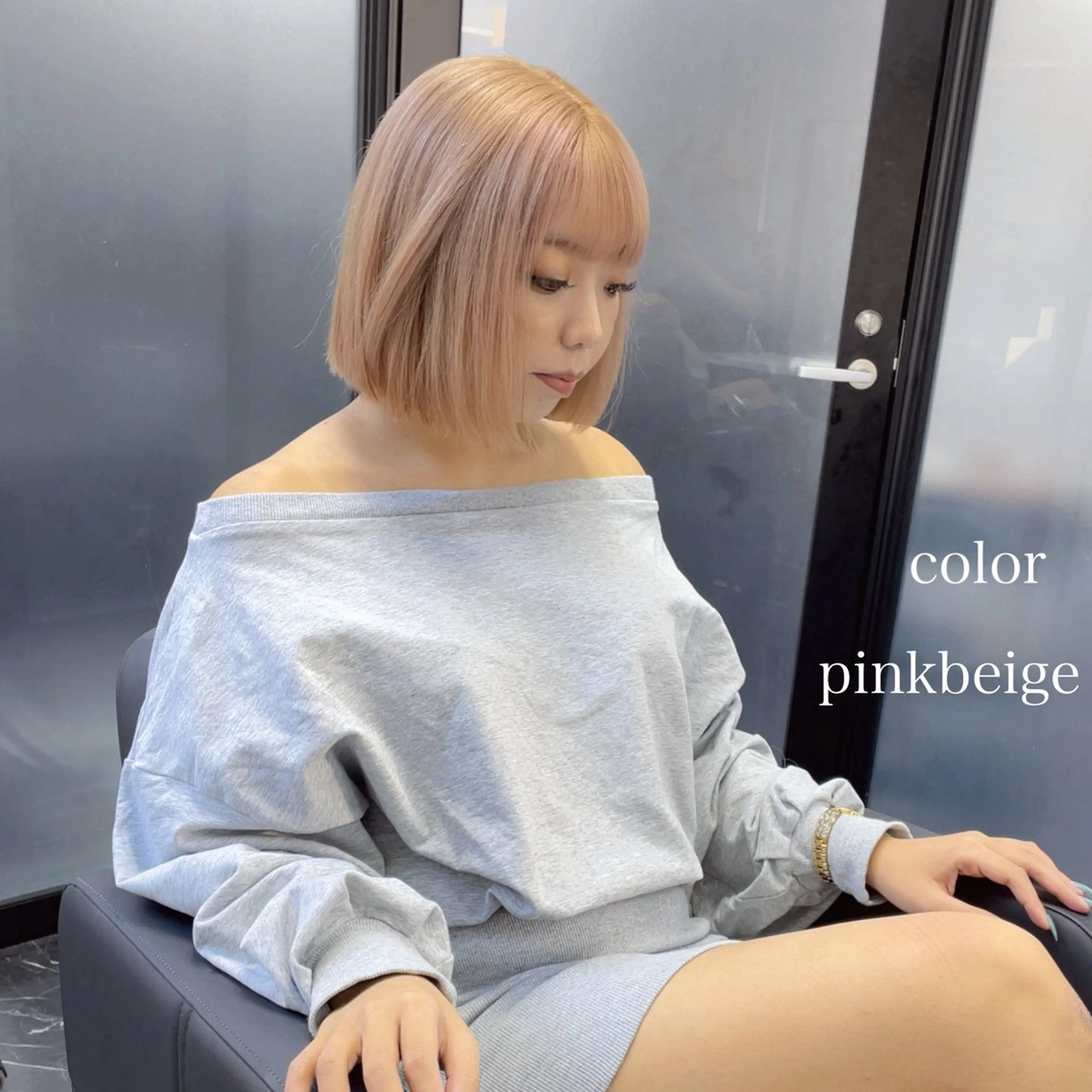 ショート カラー ヘアカラー トリートメント エクステ🩵ブリーチ 韓国ヘア🩵KAEのヘアスタイル