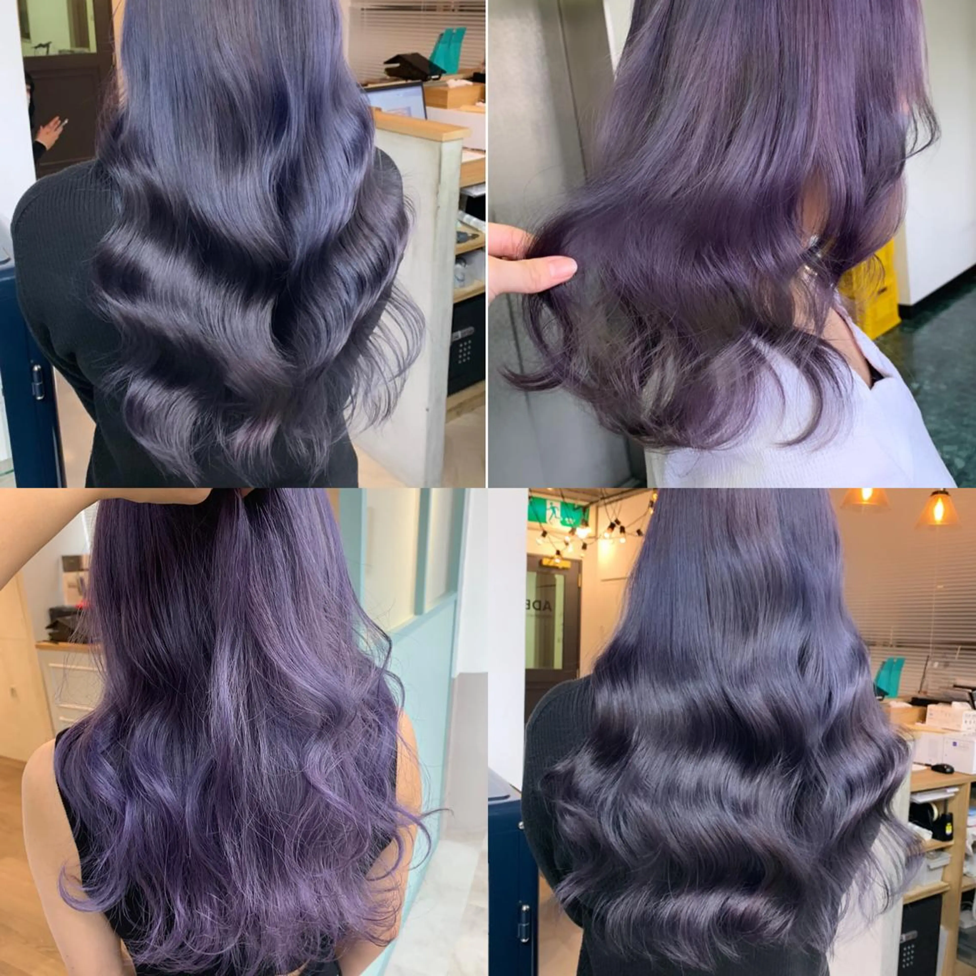 ロング カラー ブリーチ グレージュ ラベンダーカラー ラベンダーグレージュ ラベンダーグレー FRAME+spa&hair roomなんば駅前店所属・🌸MAYU🌸 ハイトーン➕レイヤーのヘアスタイル