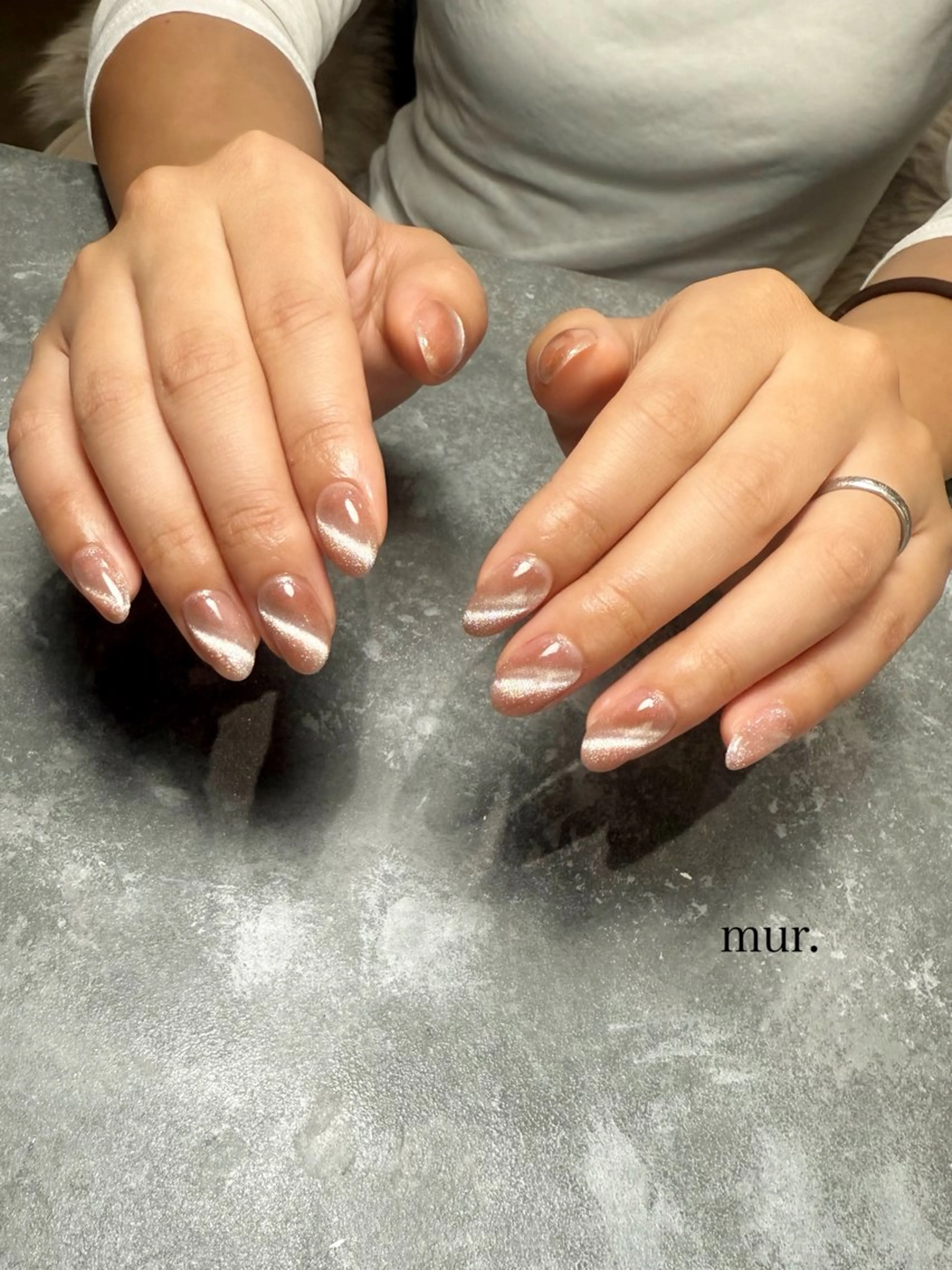 ネイル マグネットネイル シンプルネイル nail salon　mur.所属・mur. harukaのネイルデザイン