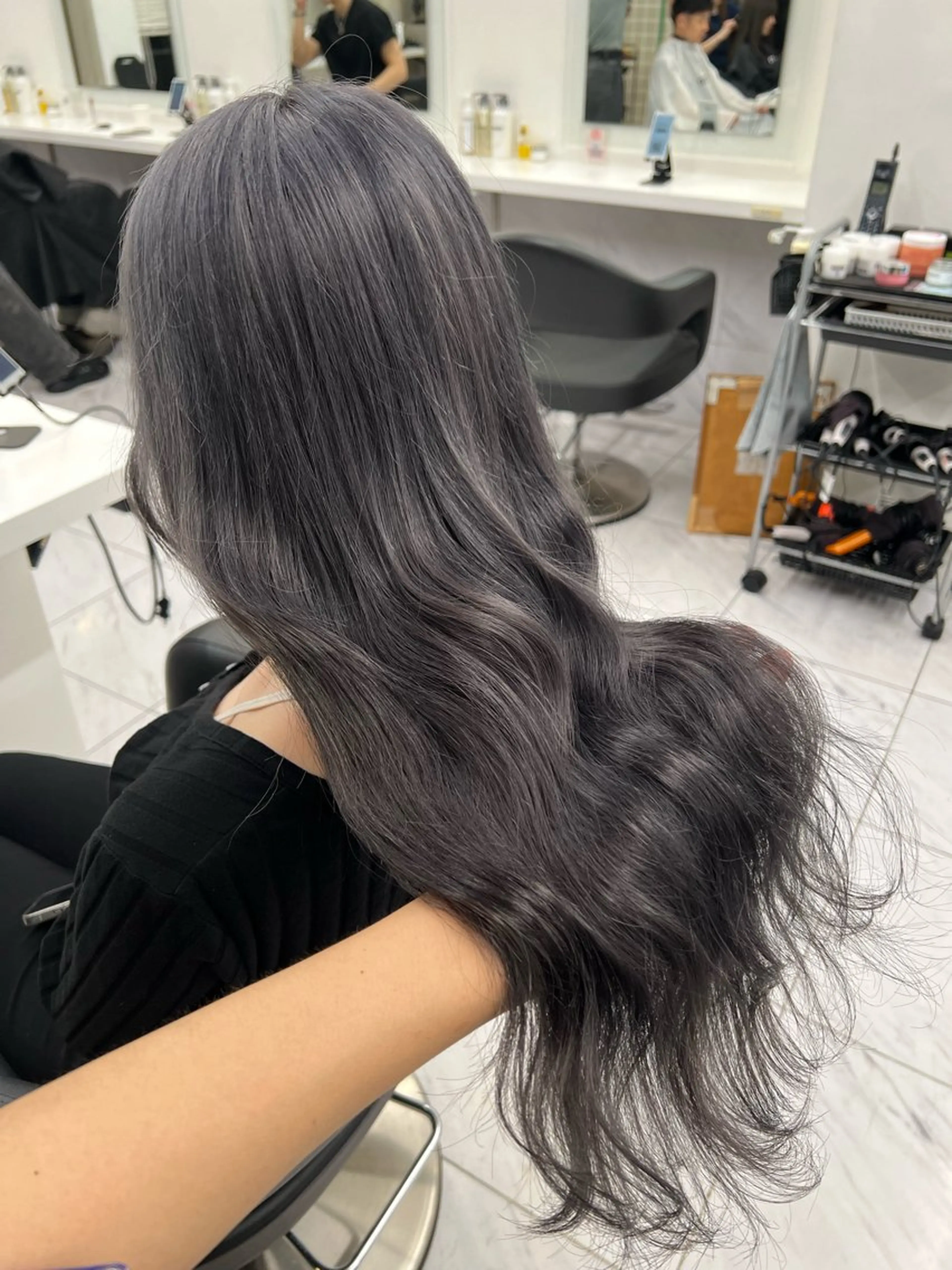 ロング カラー ヘアカラー 韓国レイヤーカット /REIのヘアスタイル