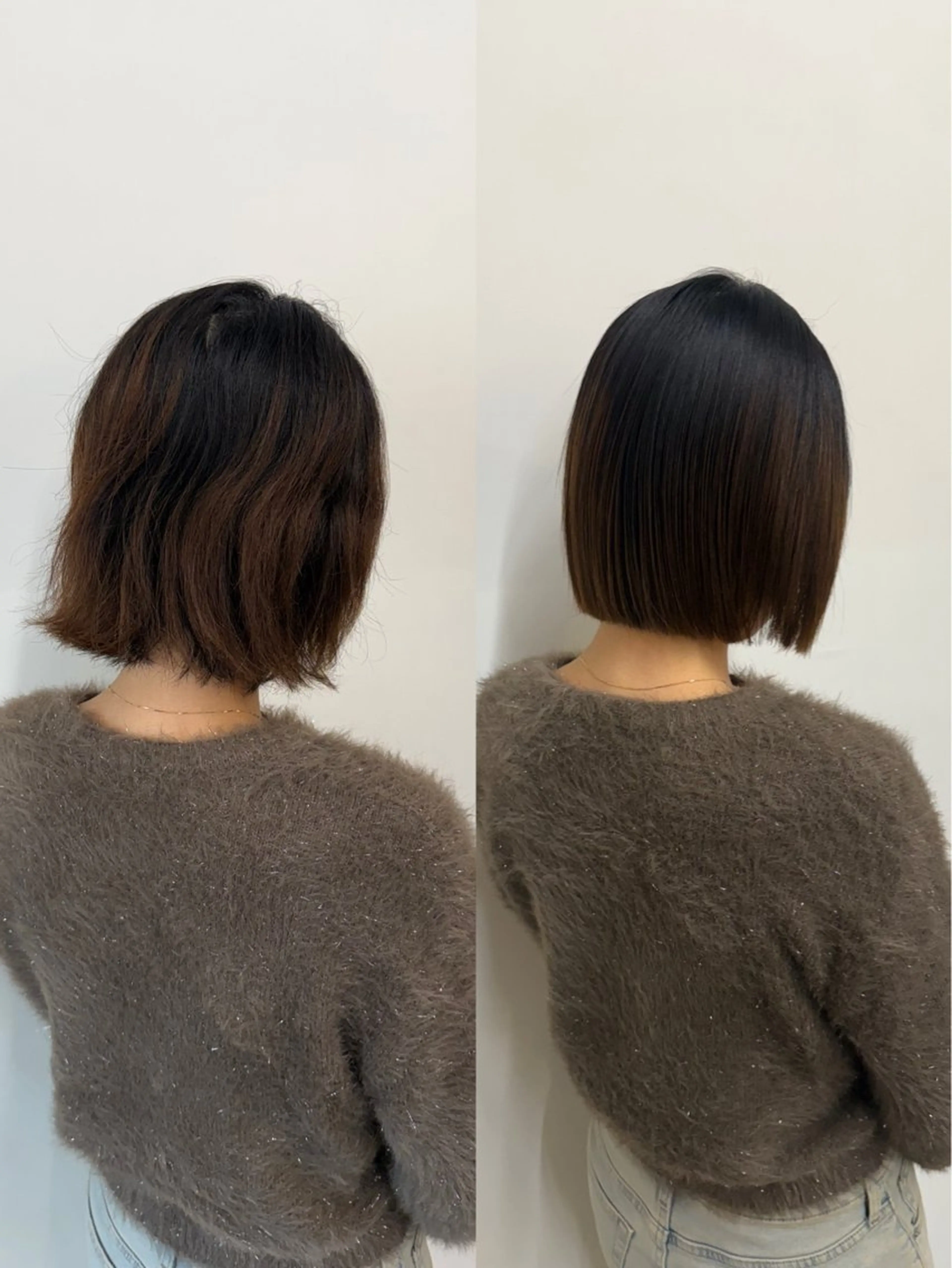 【ボブの為の縮毛矯正🩵】　メンテナンスカット💇‍♀️➕縮毛矯正✨➕ケアトリートメントの写真