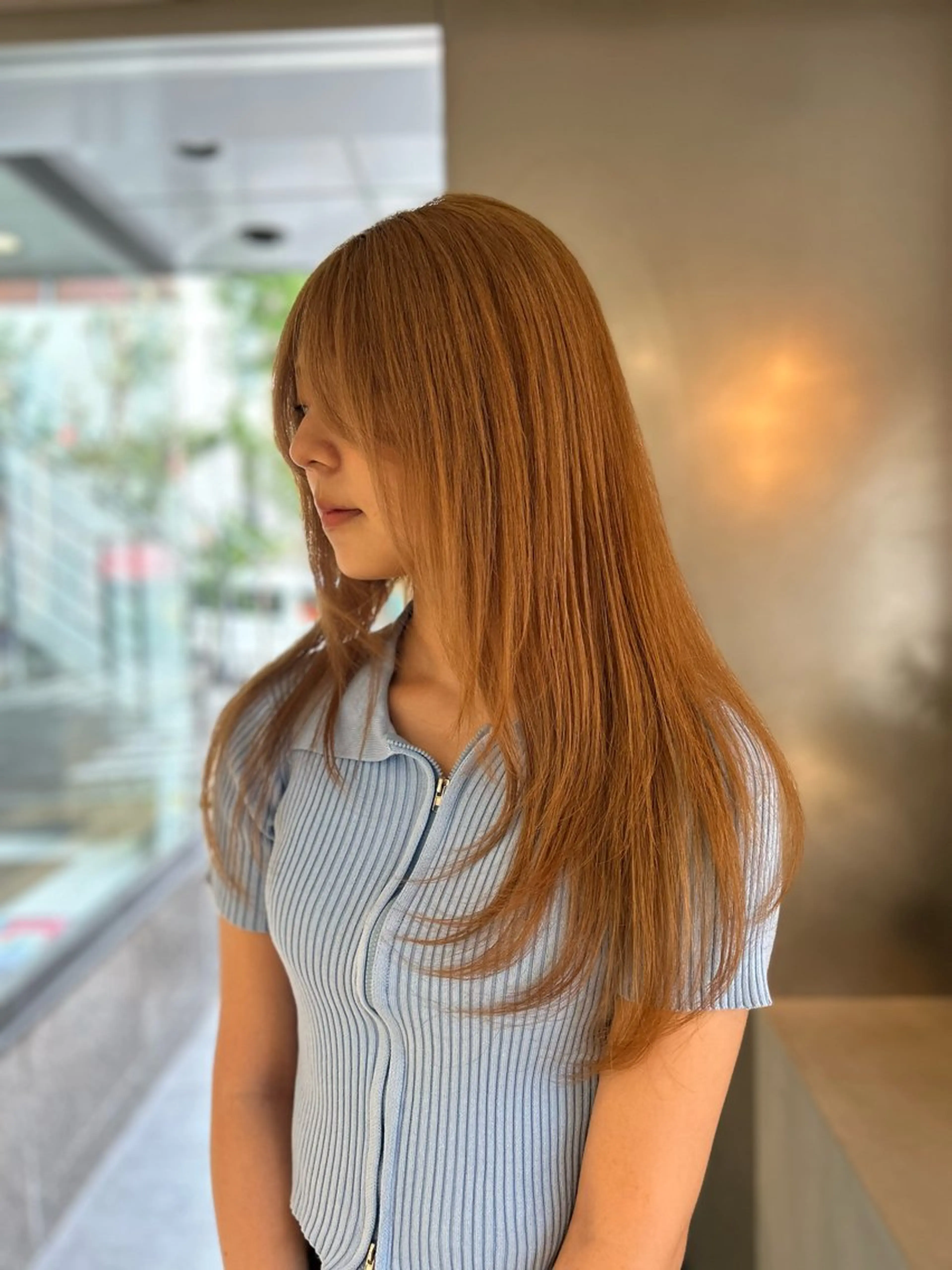 ロング レイヤーカット 馬場 菜乃夏のヘアスタイル