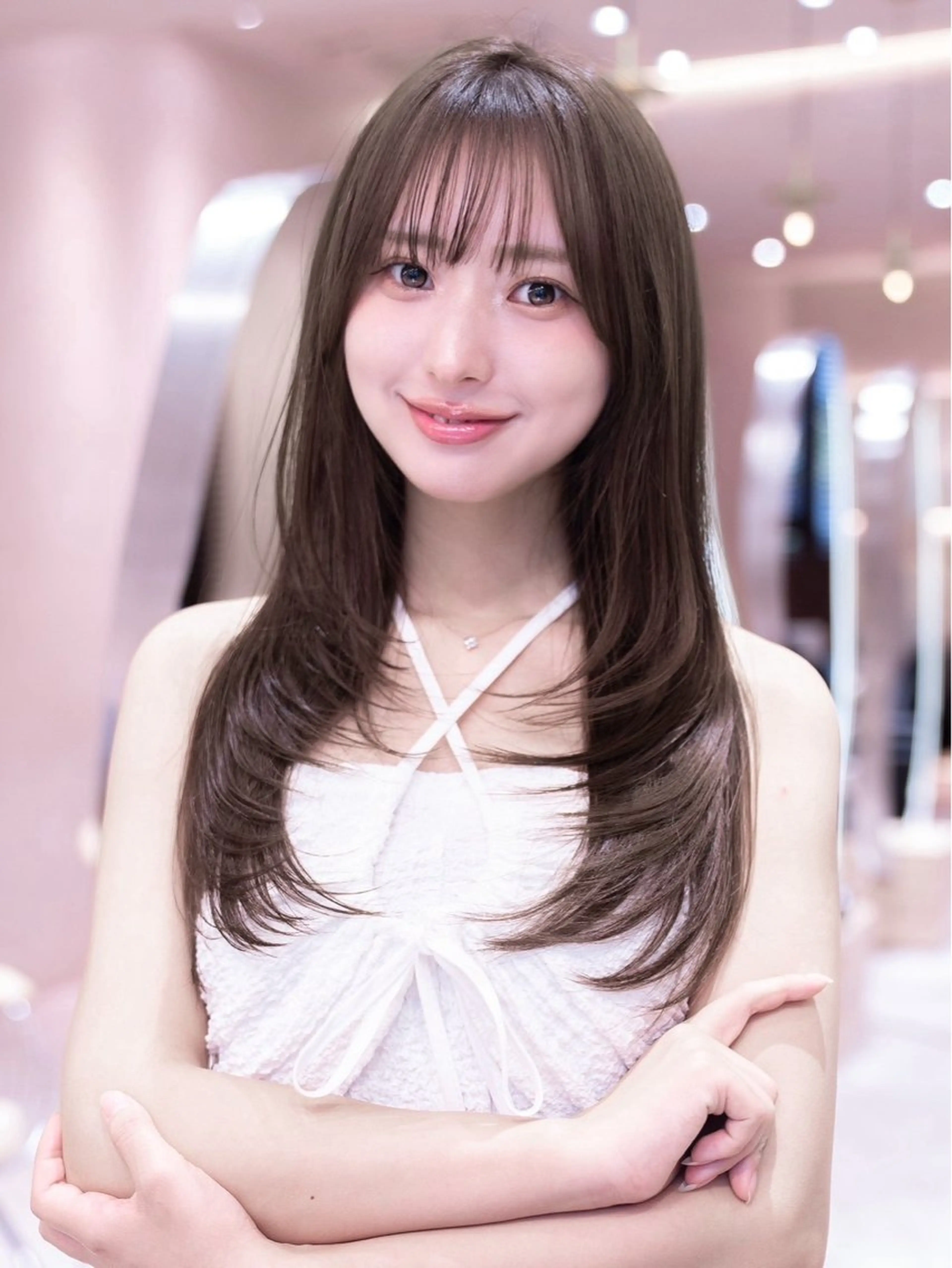 ロング カラー カット ヘアカラー トリートメント 渋谷🎀透明感カラー レイヤー/mikuのヘアスタイル