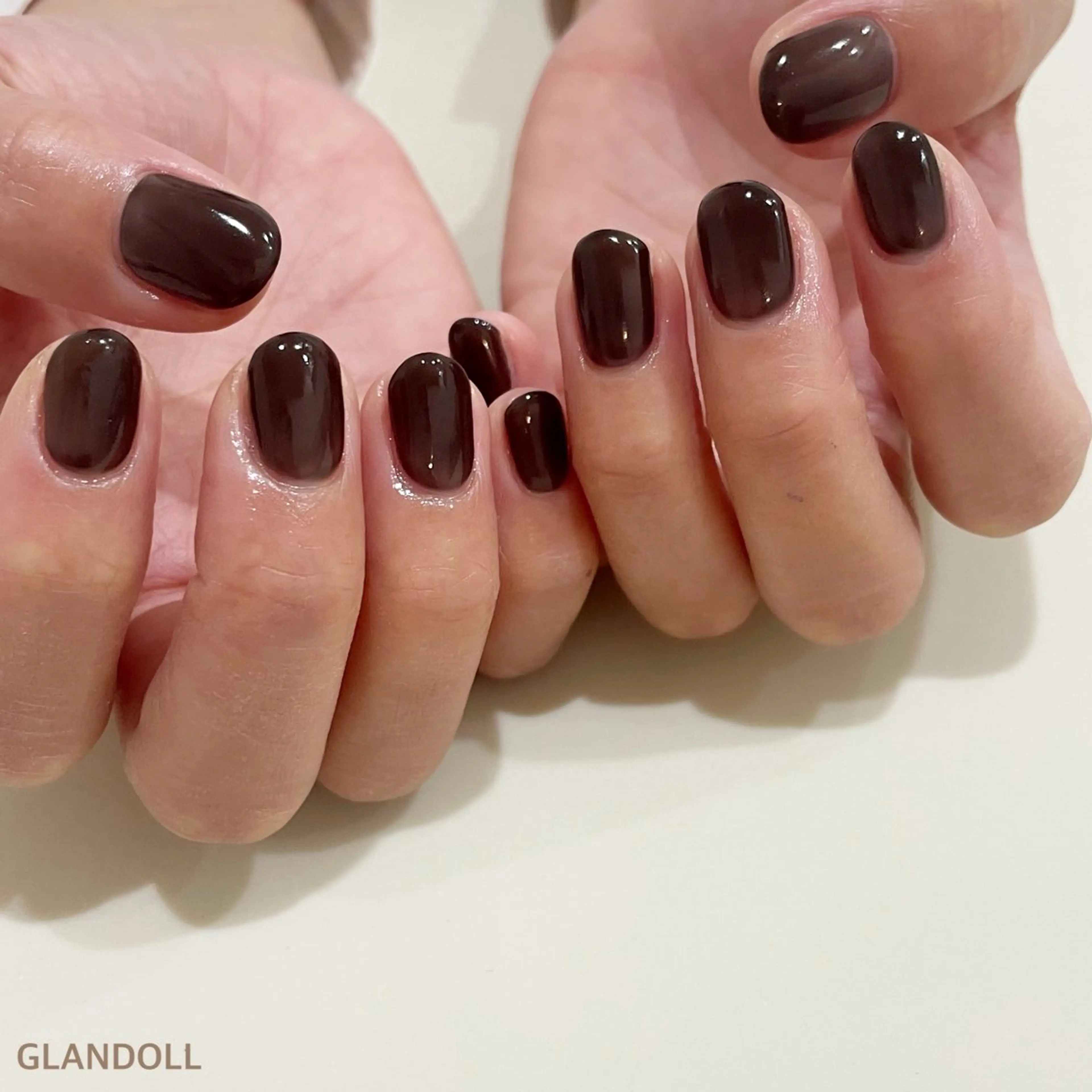 ネイル クリアネイル ハンドネイル GLANDOLL YURIのネイルデザイン