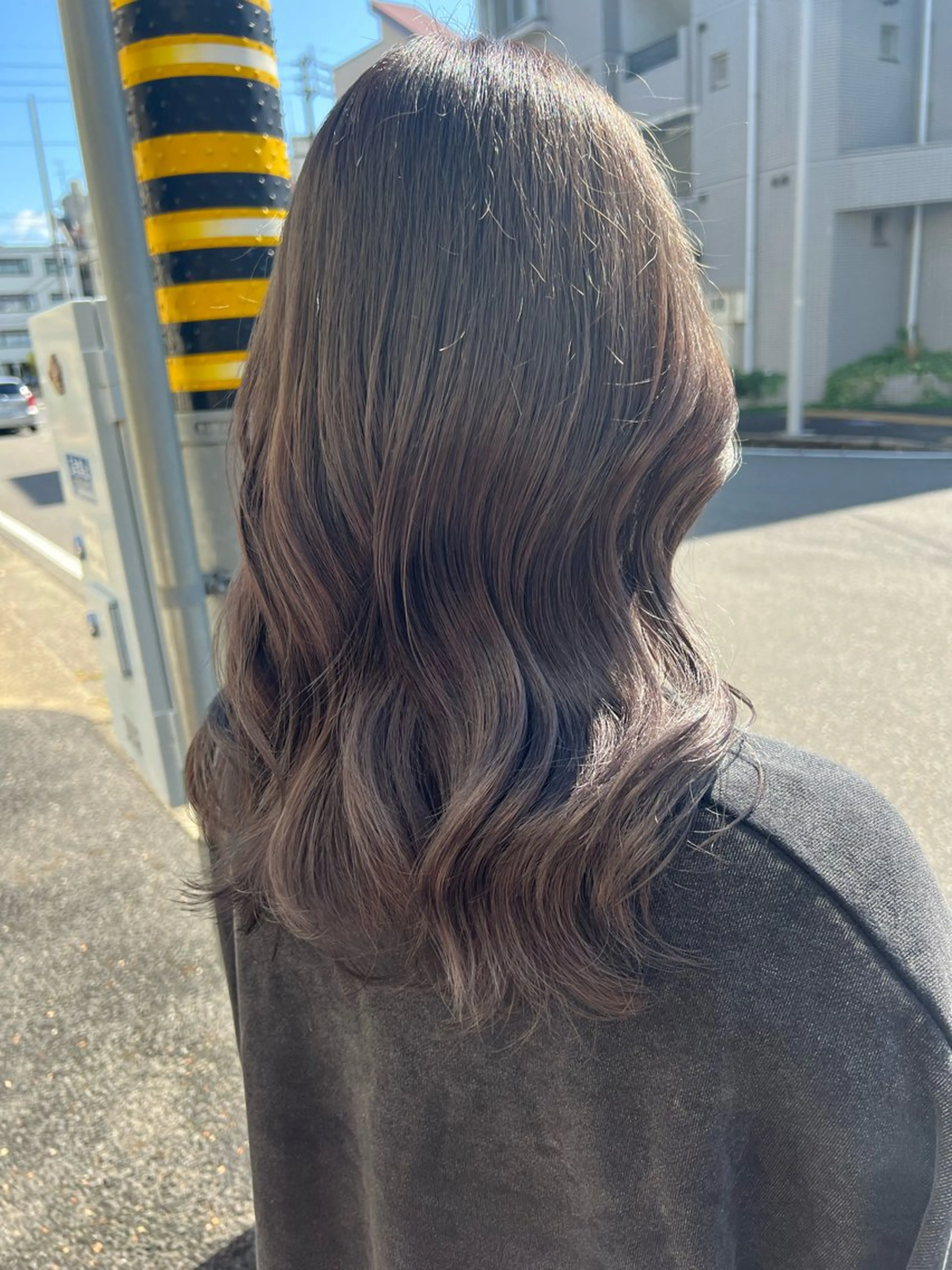 セミロング 中村 未夢のヘアスタイル
