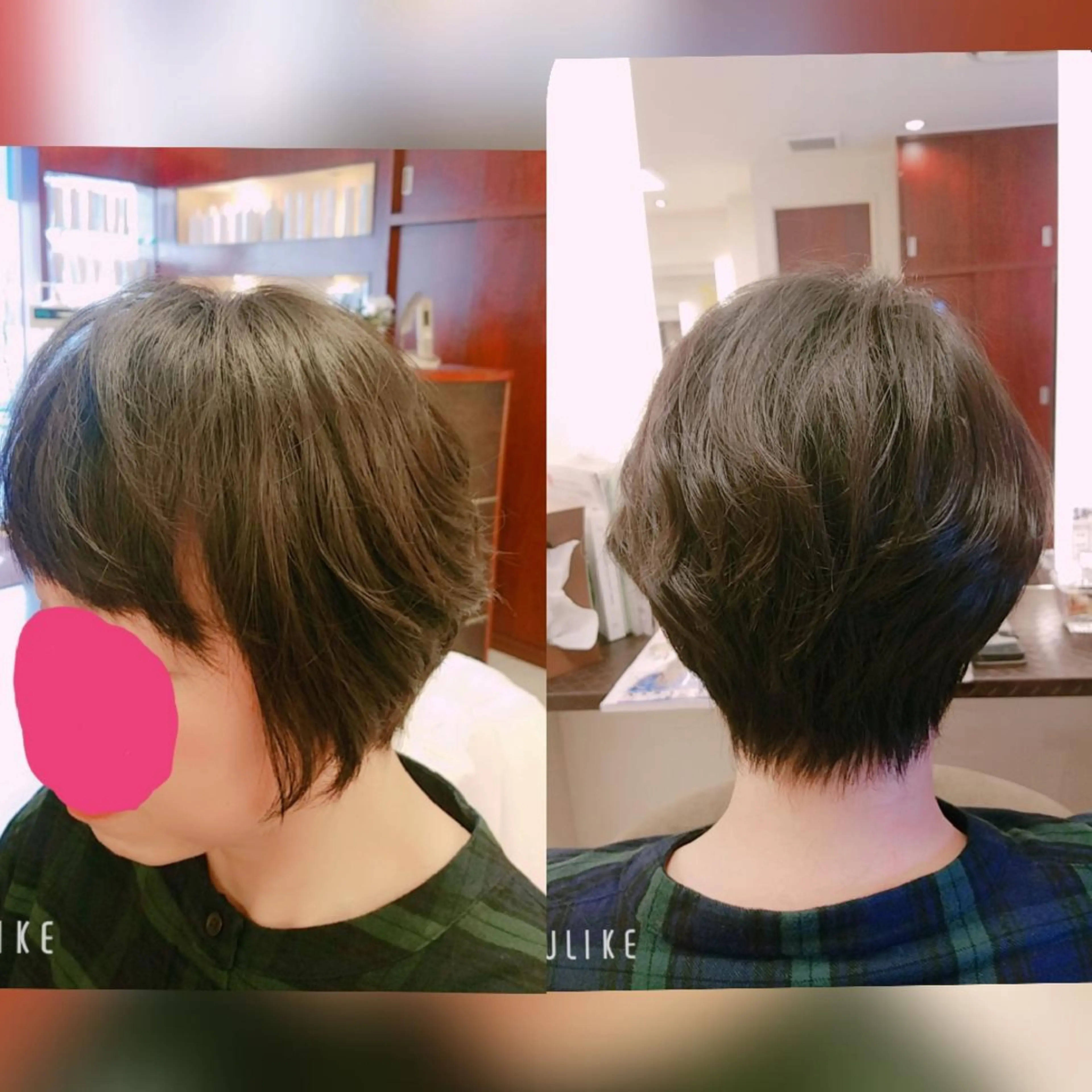 ショート 麻里 杏彩のヘアスタイル