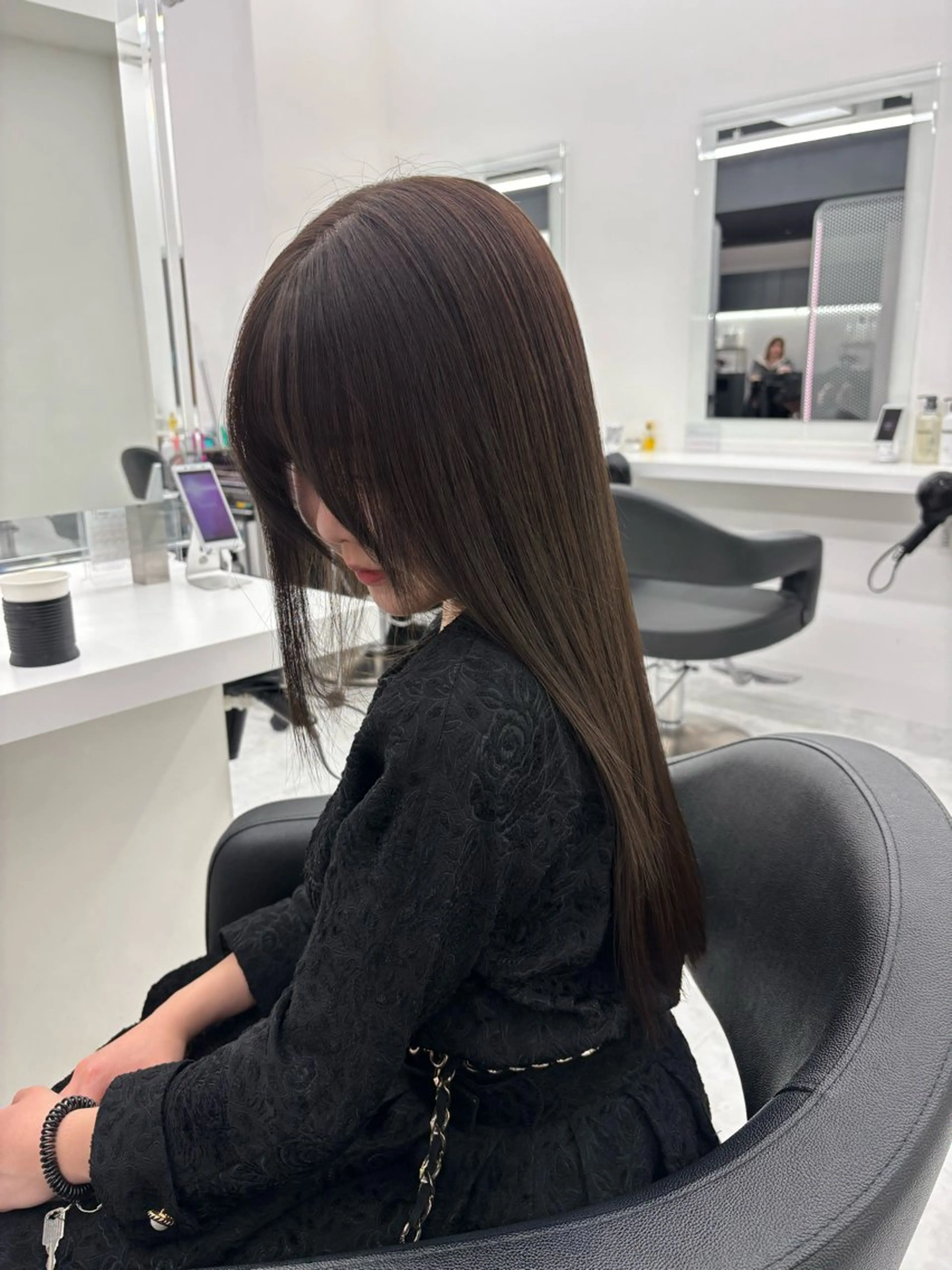 ロング カラー 表参道ハッシュカット レイヤー/リノンのヘアスタイル