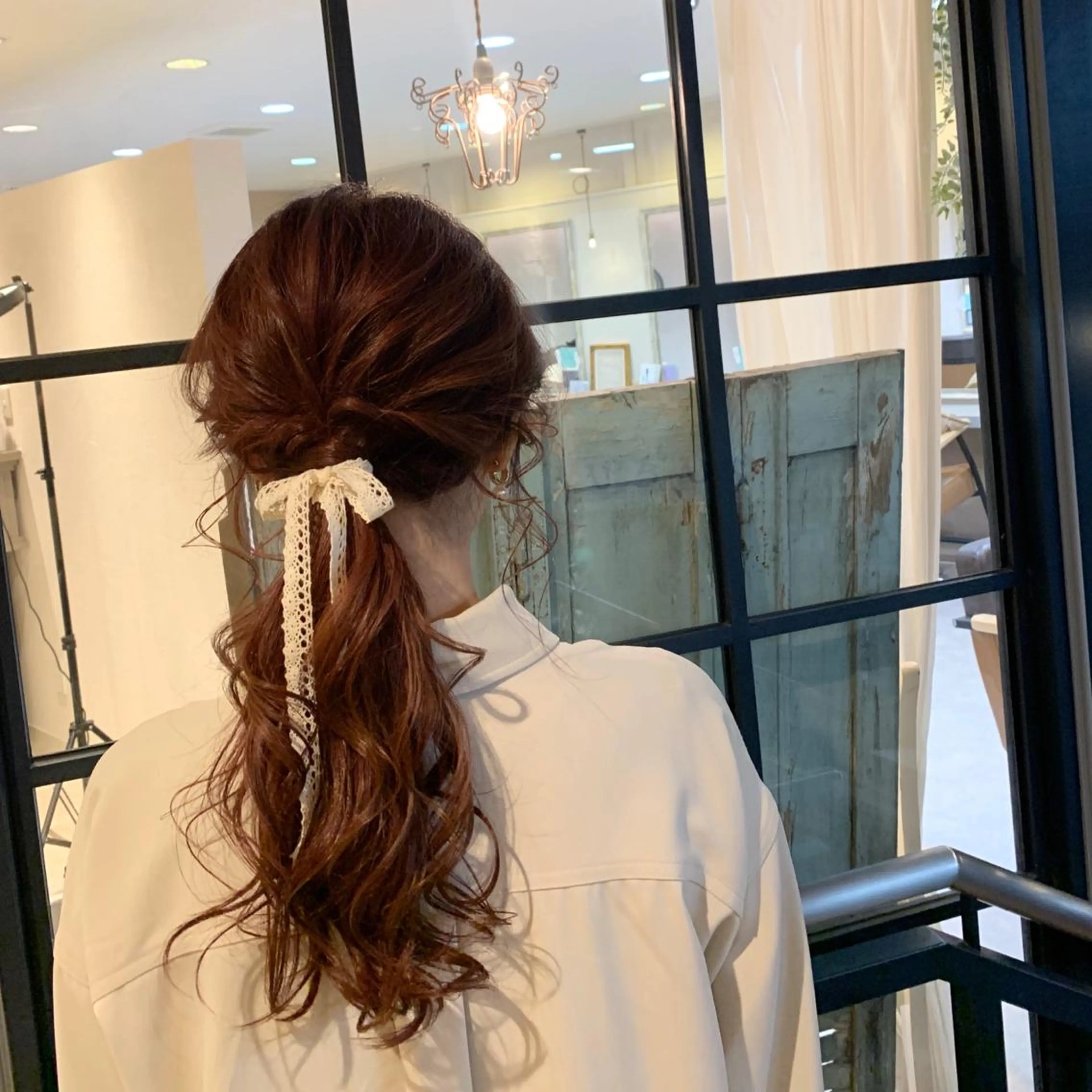 ロング カラー ヘアアレンジ 佐藤 永夏のヘアスタイル