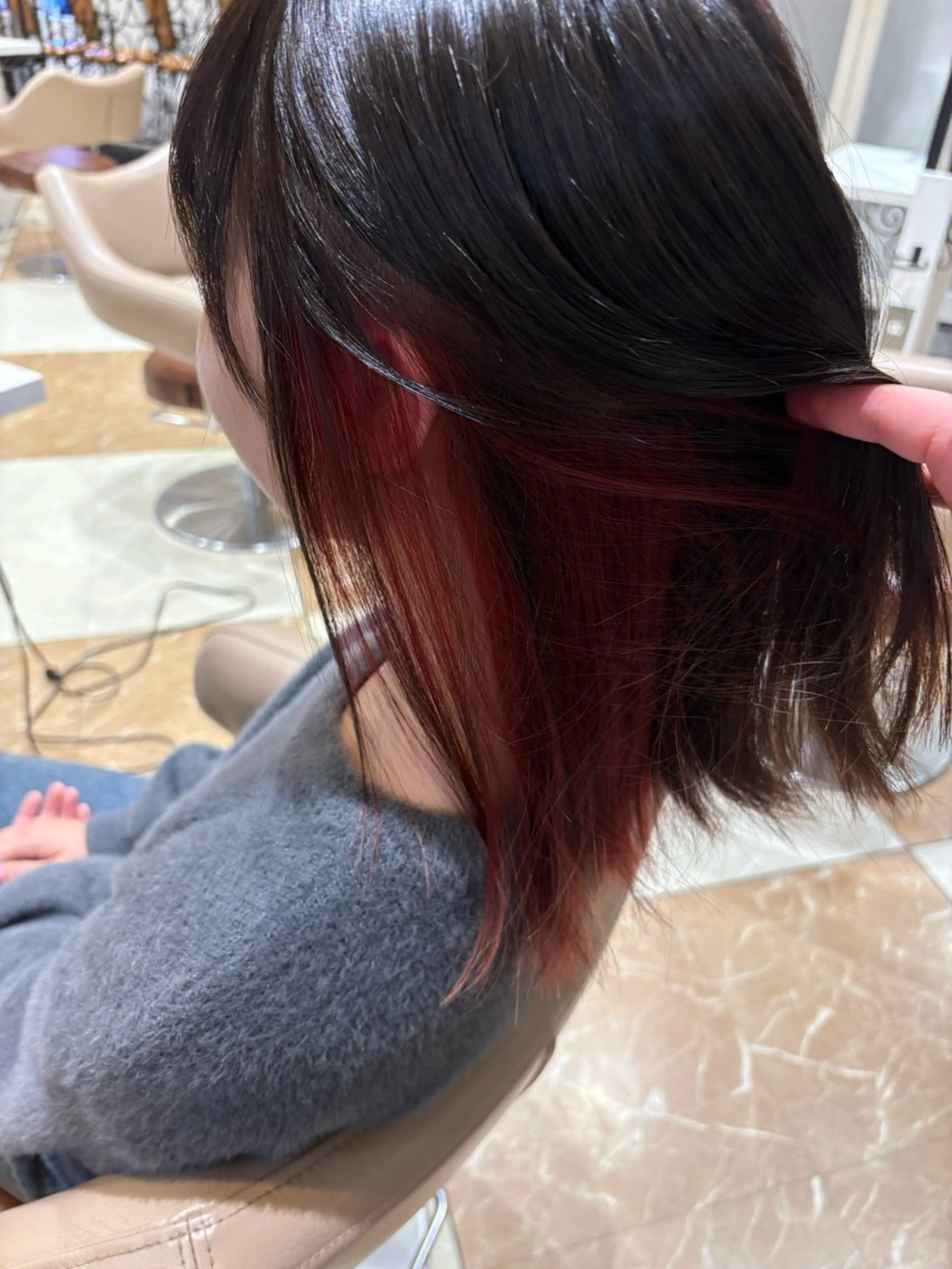 ミディアム 髪質改善カラー なーこ💖🌈のヘアスタイル