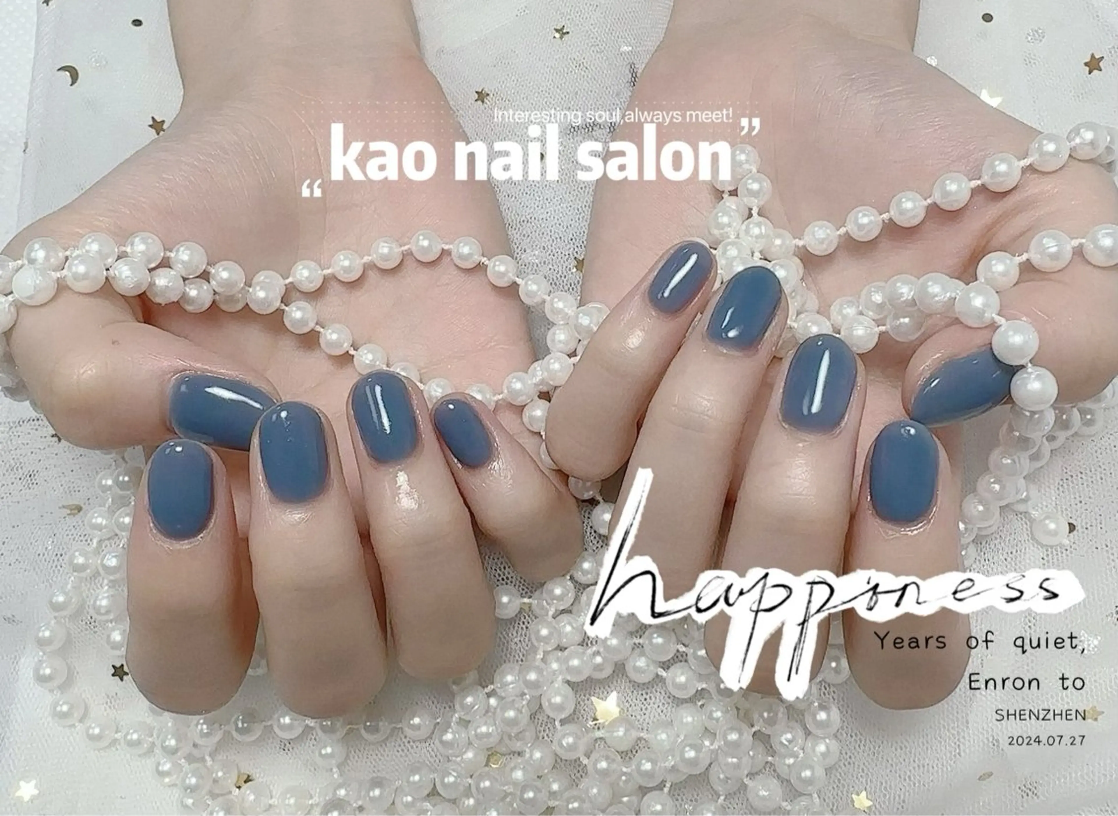 ネイル ワンカラーネイル ハンドネイル kao nail マグネット/長さだしのネイルデザイン