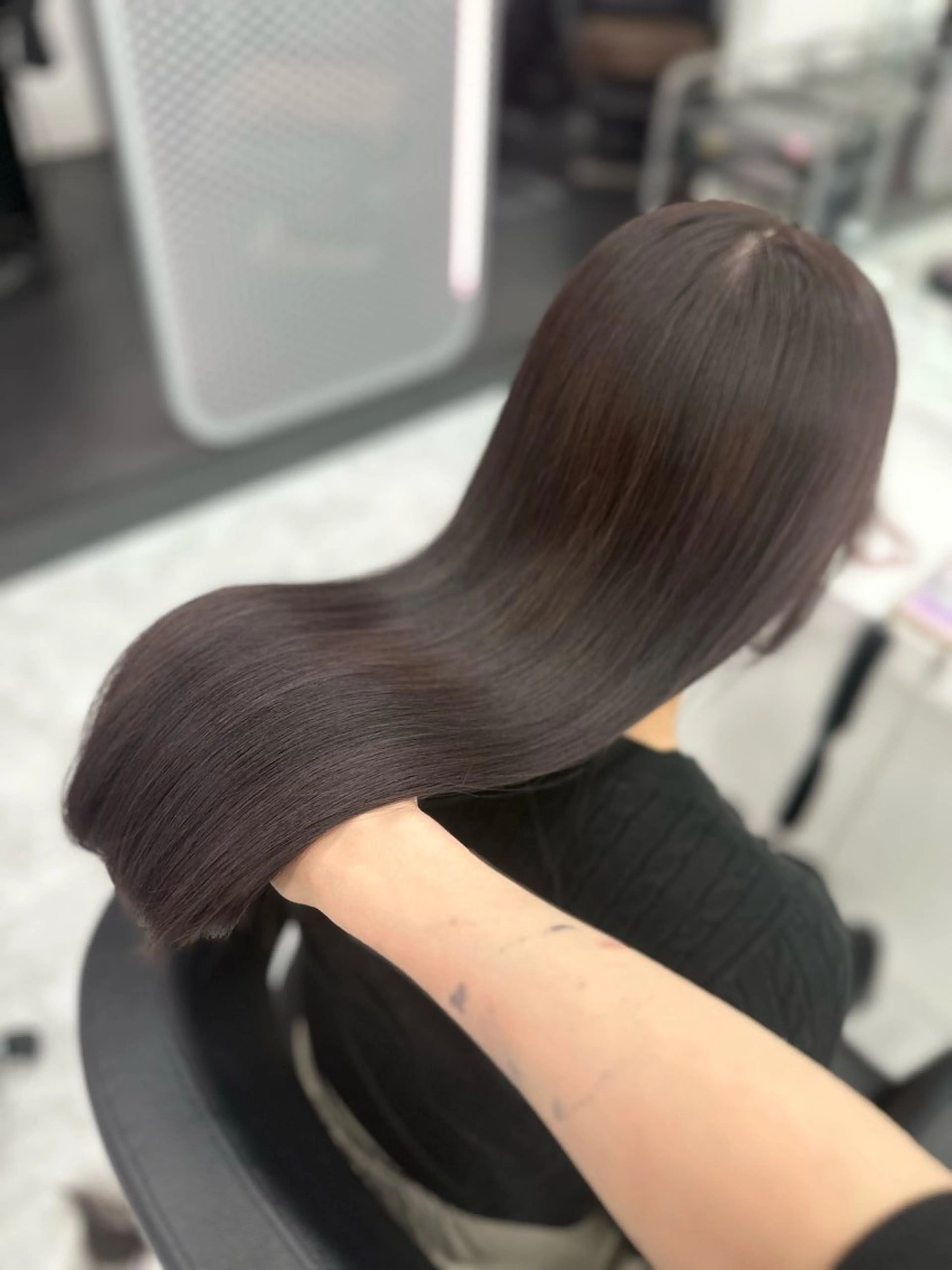 ロング カラー パーマ ヘアアレンジ メンズ キッズ ♥️韓国ヘア レイヤー♥️ゆりのヘアスタイル