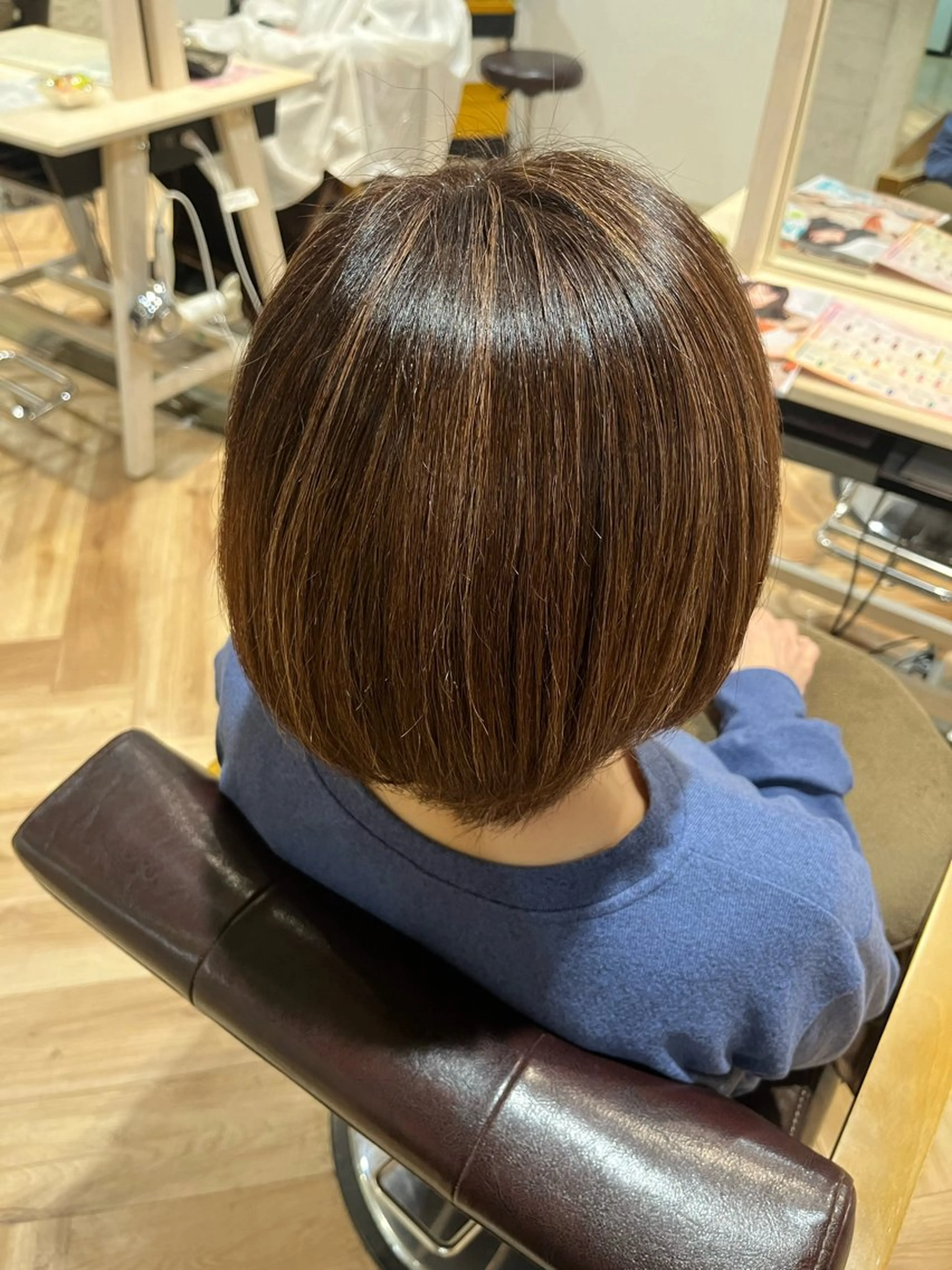 ハイライト(ハーフ)＋オンカラー🔔の写真