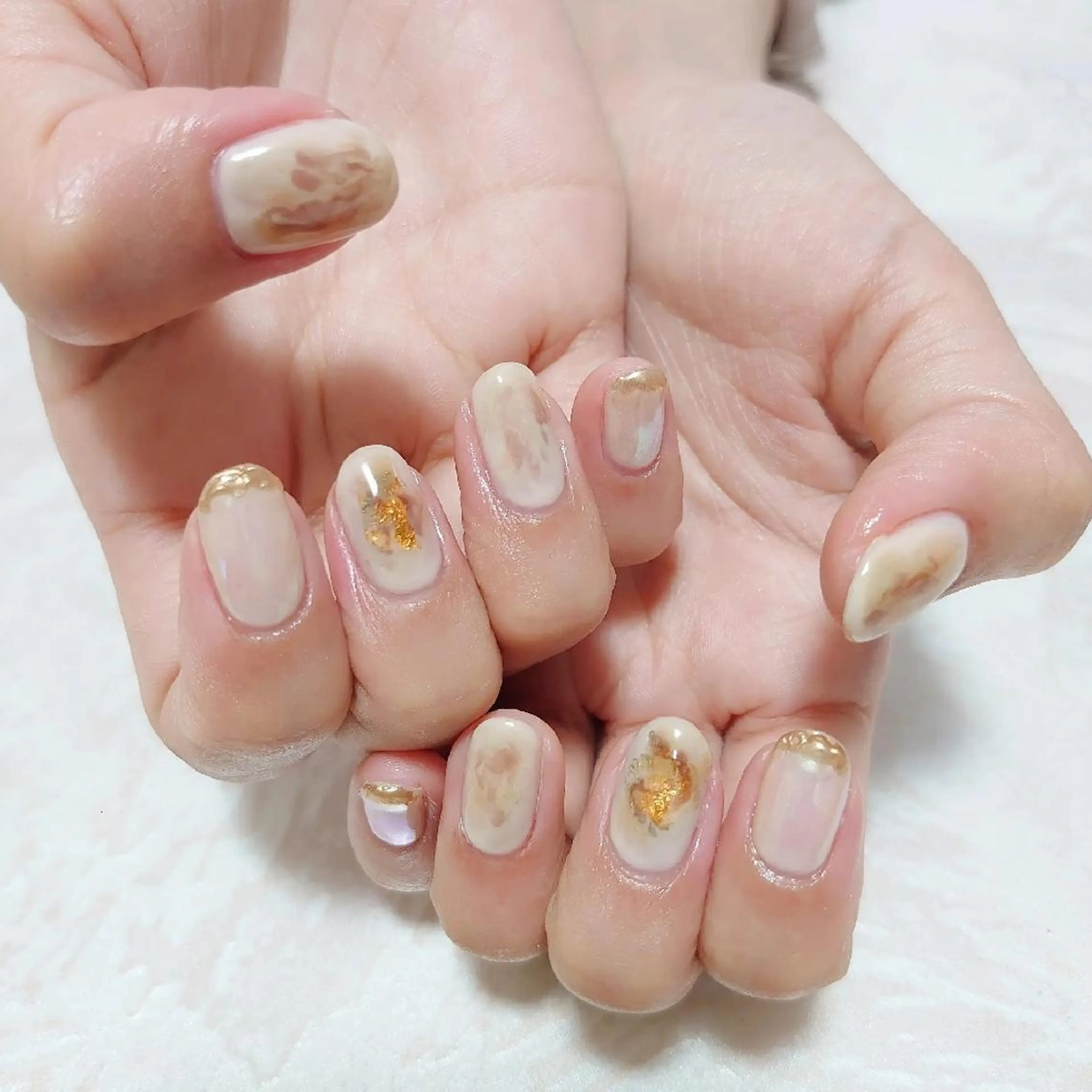 ネイル ニュアンスネイル ショートネイル gemickle nailのネイルデザイン
