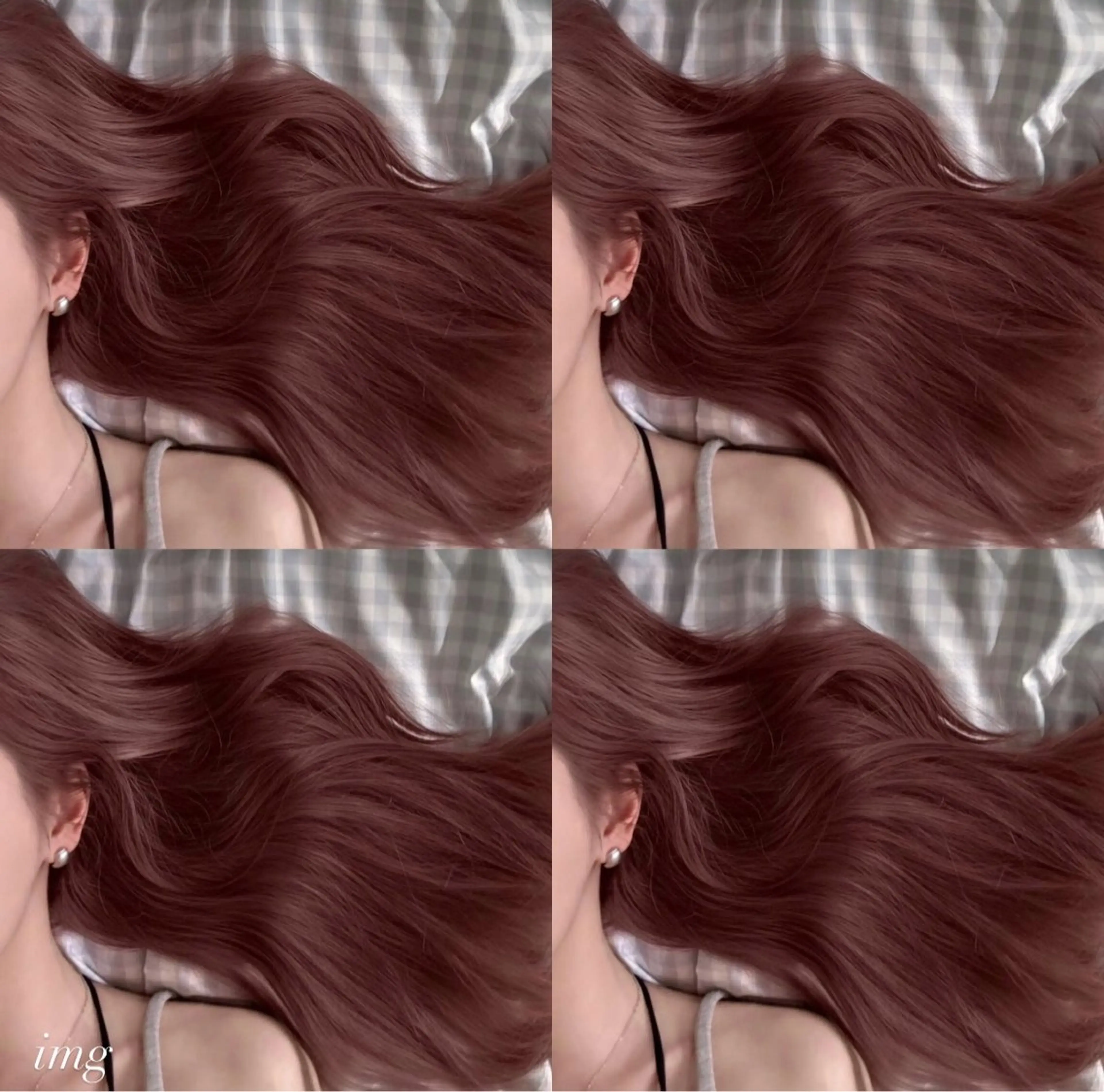 ミディアム カラー レイヤー/暖色カラー /艶髪/かずな💓のヘアスタイル