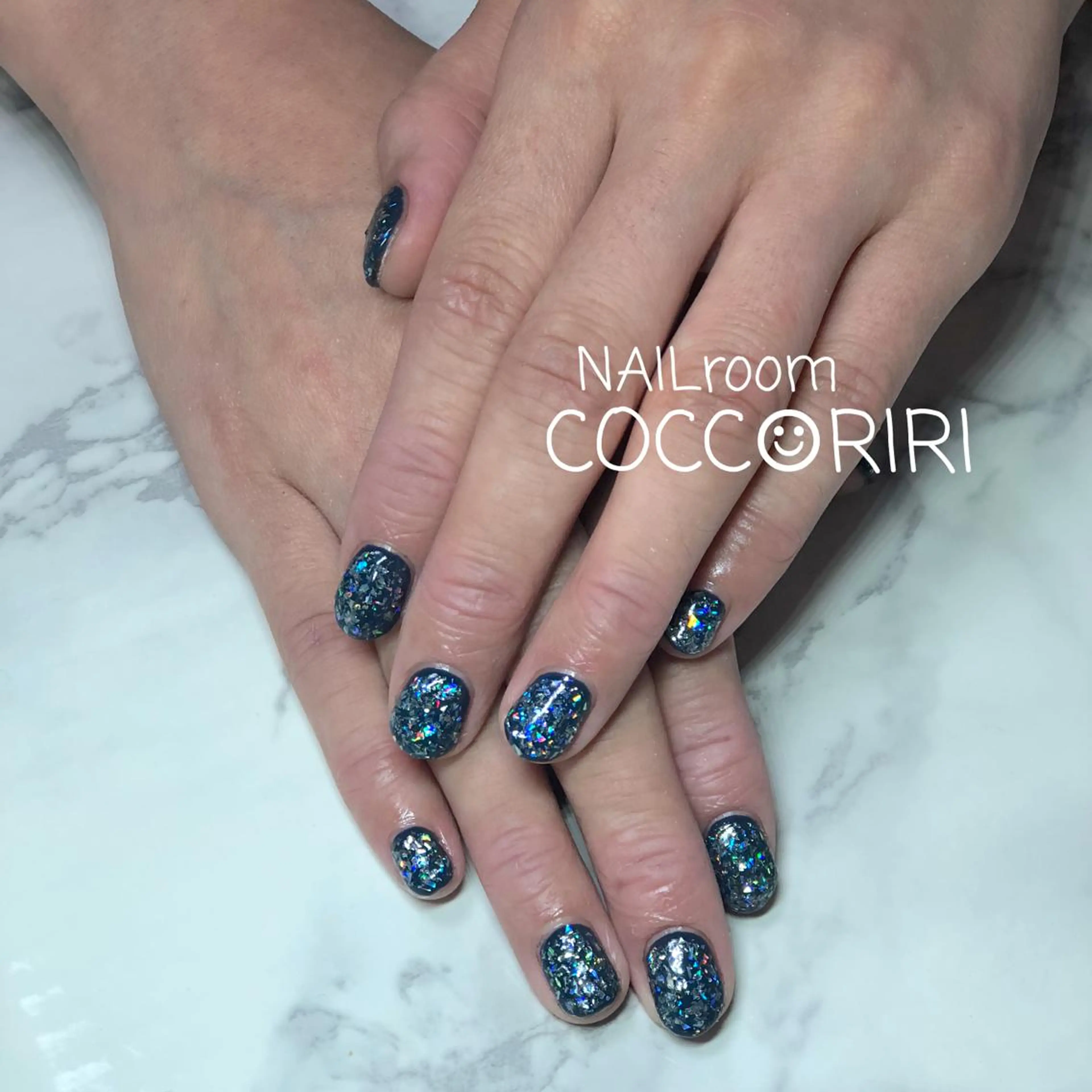 キッズ ネイル ブルー ensowa✱laf NAILのネイルデザイン