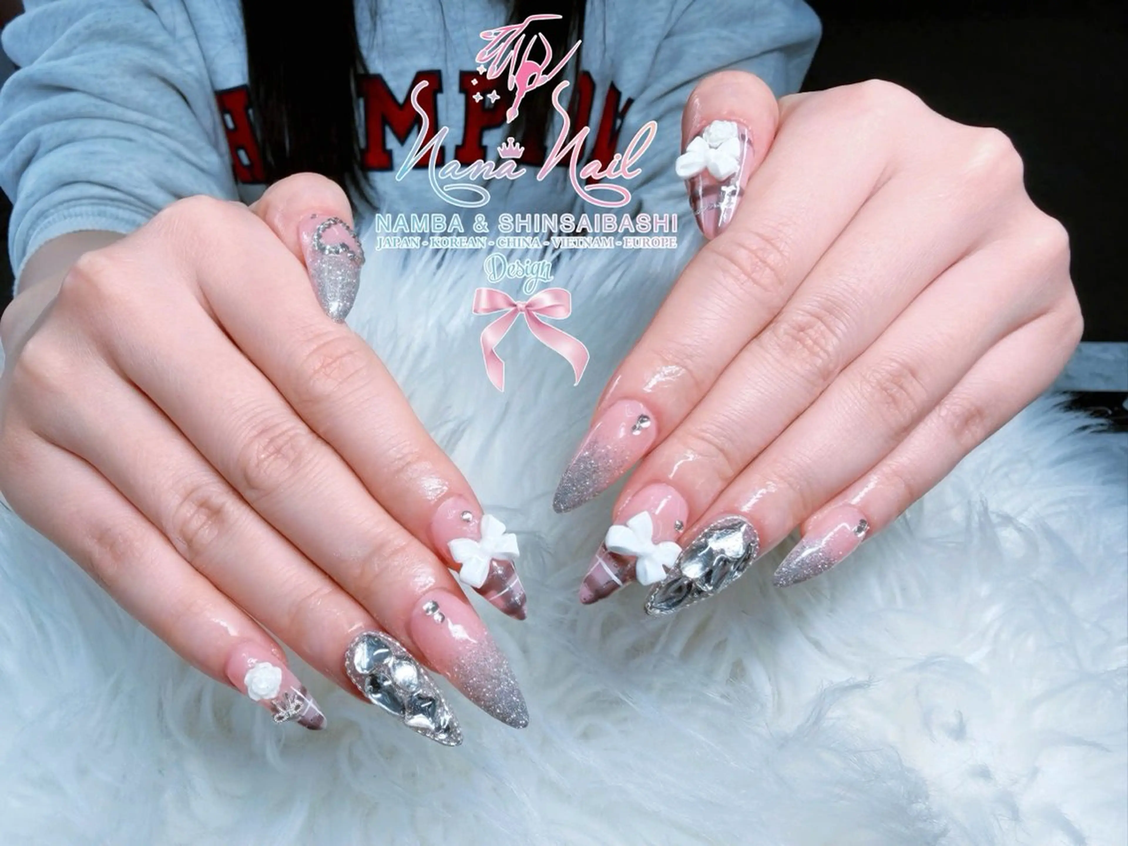 ネイル チークネイル 桜ネイル フラッシュネイル フットネイル ジェルネイル ハンドネイル 79LINA NAIL 心斎橋店所属・リナネイル アメ村心斎橋店のネイルデザイン